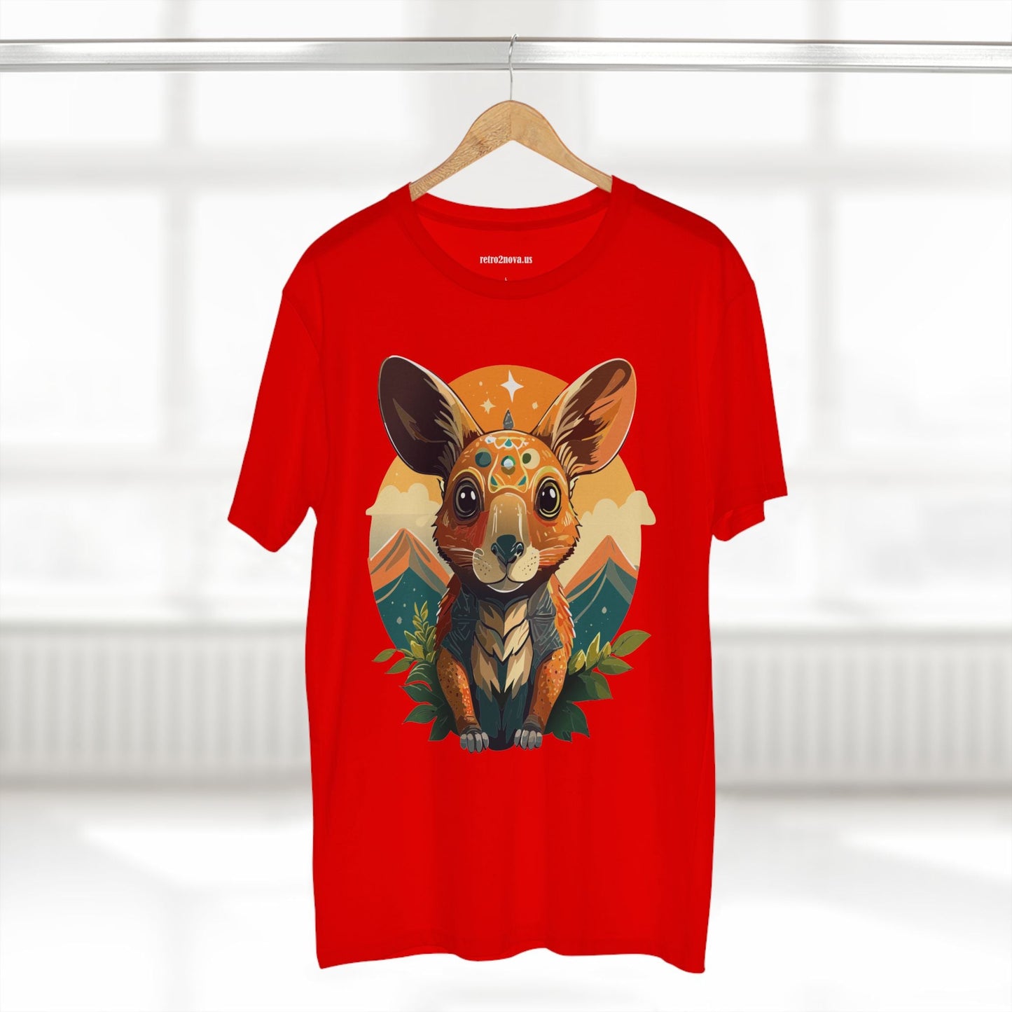 Rabbit Animals Shirt Unisex Premium Cotton Tee With Original Art Design From Retro2Nova Collection Premium Art Apparel