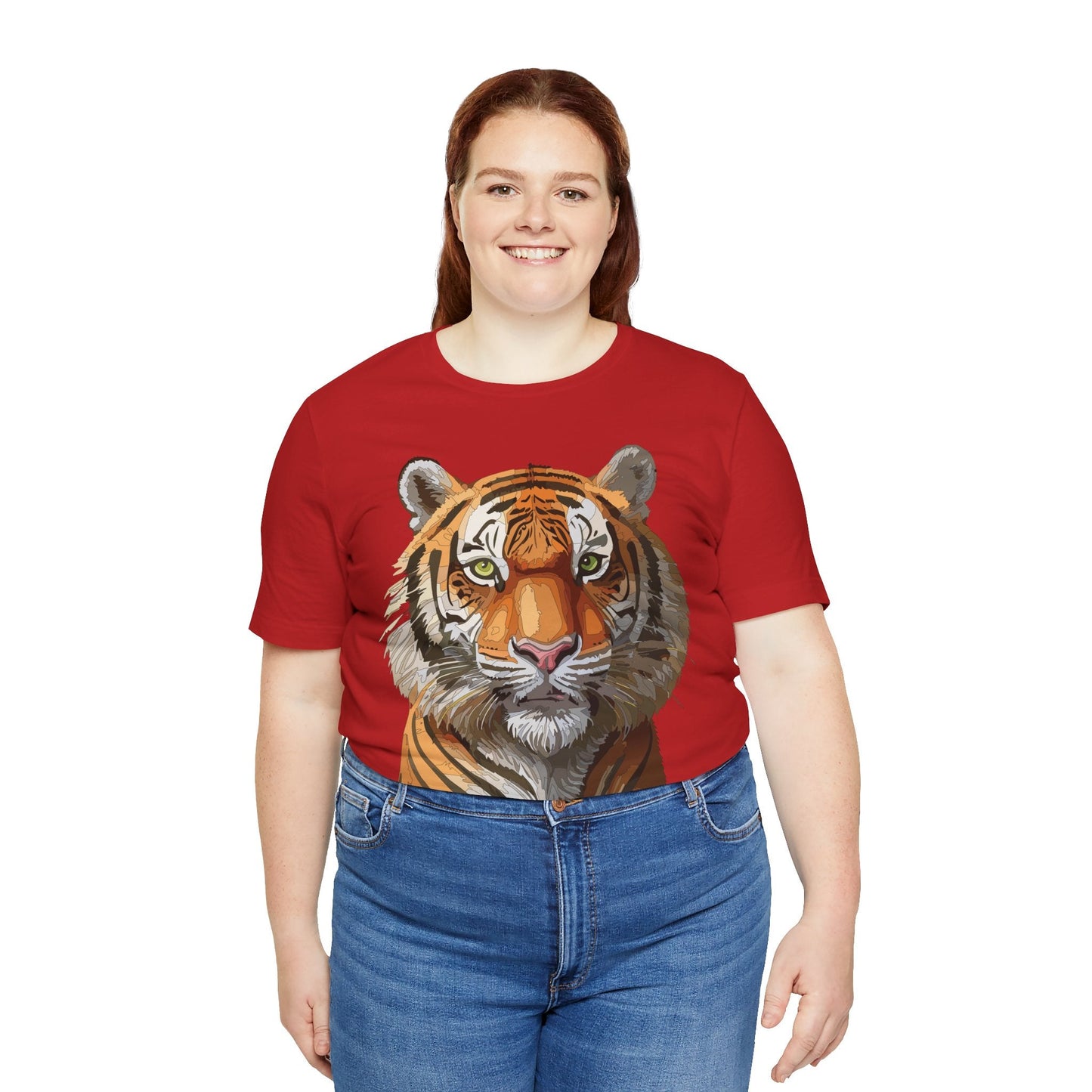 Unisex Animal Art Design Tee Shirt Wild Animals Graphic Tee Softstyle Gildan 64000