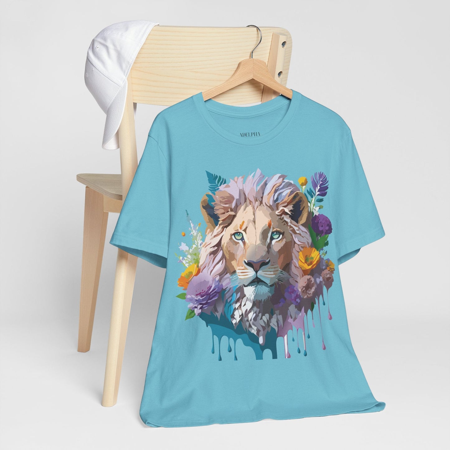 Lion Graphic Unisex 100 Cotton Vintage Animal Artwork Tee 3
