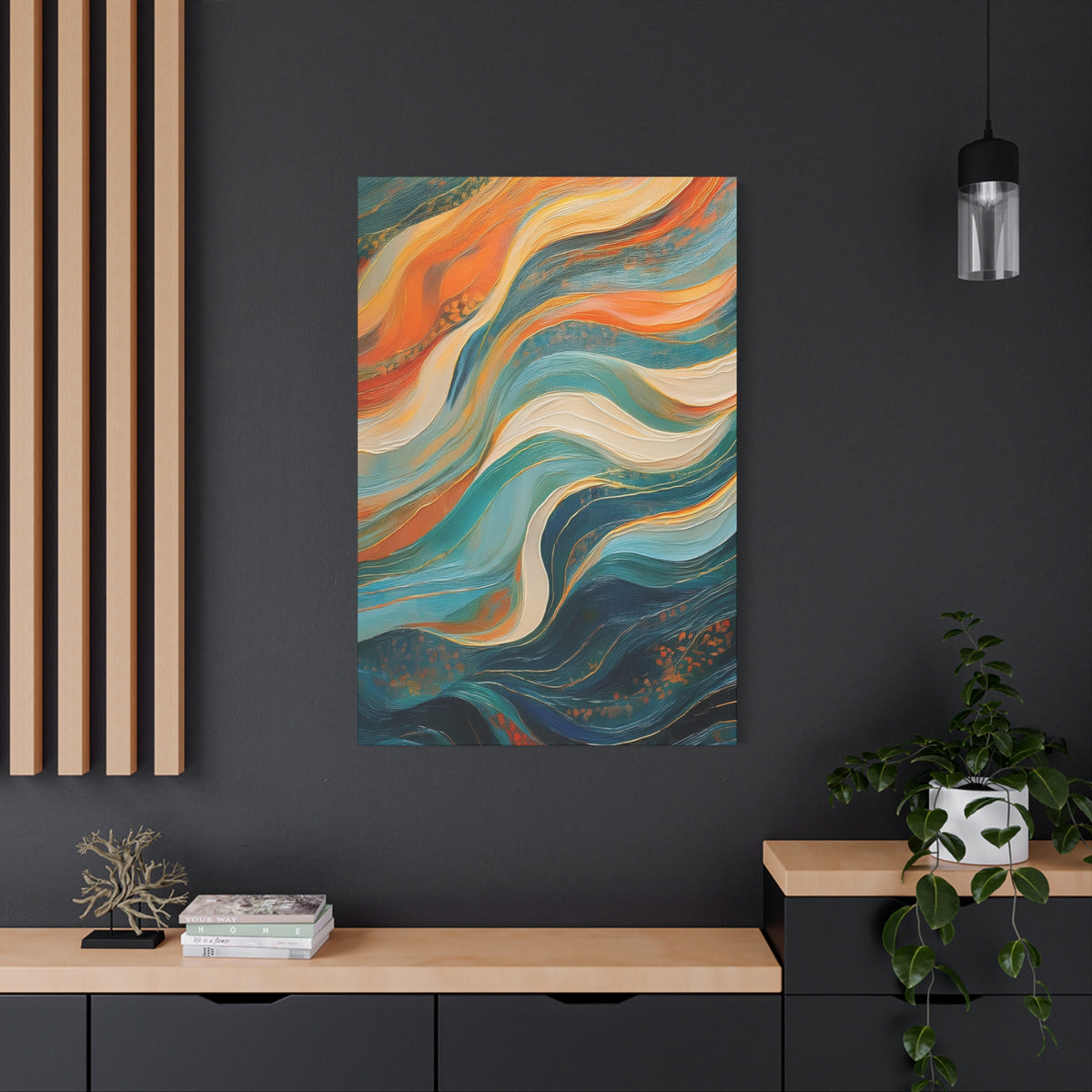 Abstract Oil Painting Print Canvas 20x24,20x30,24x30 24x32,24x36,30x40 32x48,36x48,40x60 Pine-Wood Inner Frame ABS-98