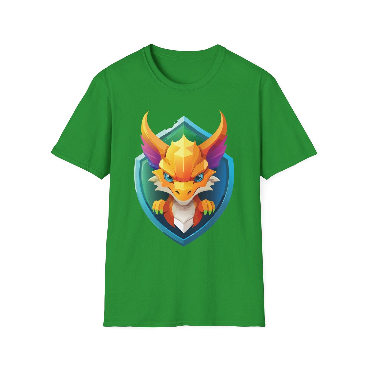 Dragon Graphic Unisex Cotton Softstyle Art Design Tee With Animals 11