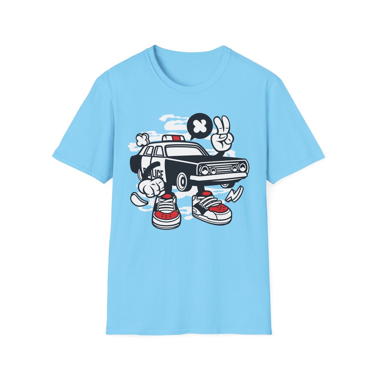 Cartoon T Shirt Animation Tee Funny Unisex Gildan Softstyle 64000 Cotton Tee Comfort