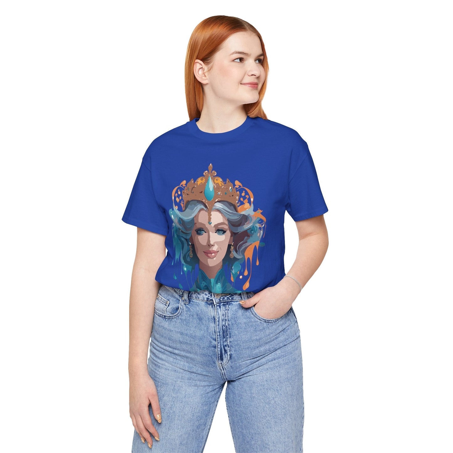 Queen Graphic Tee Unisex Adelpha Vintage Artwork Short Sleeve Premium Casual Wear