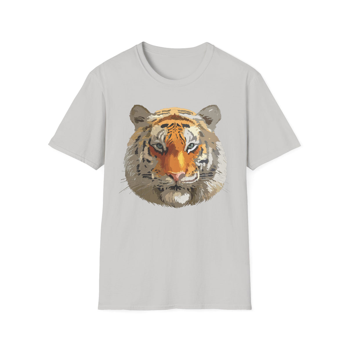 Tiger Face T-Shirt | Realistic Orange Bengal Illustration