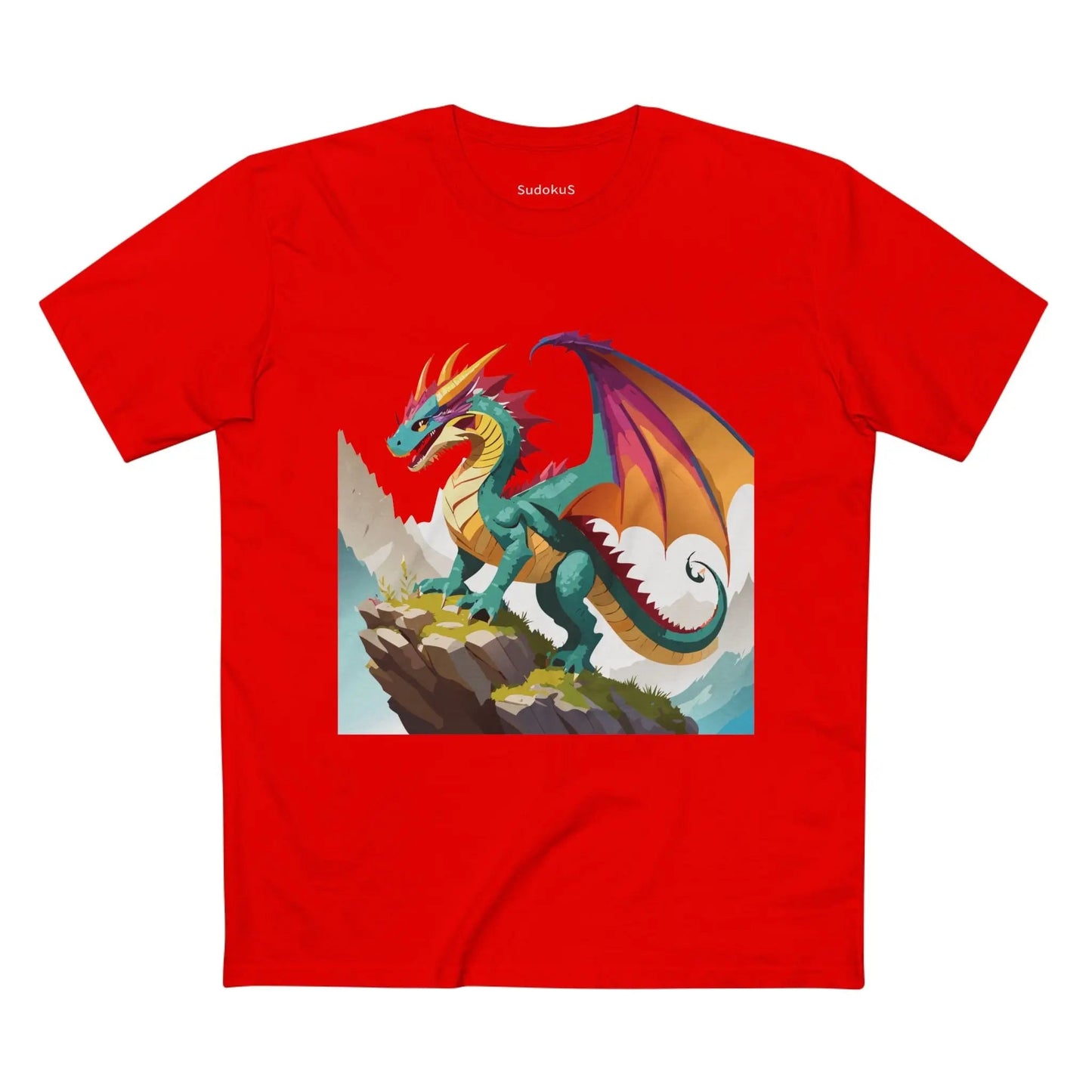 Dragon Graphic Unisex 100 Cotton Staple Tee 28