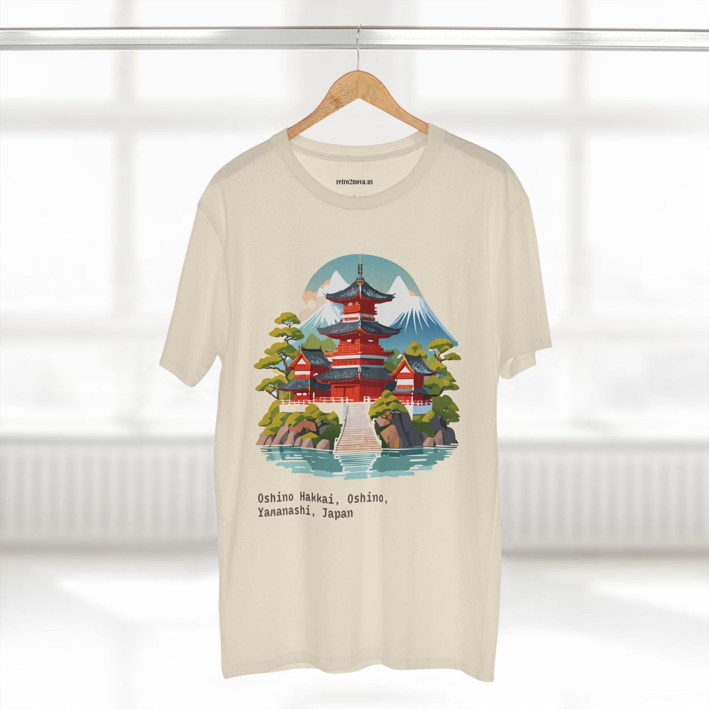 Retro2Nova Unisex Japan Shirt Travel Shirt TT30 Premium Cotton Tee With Original Art Design