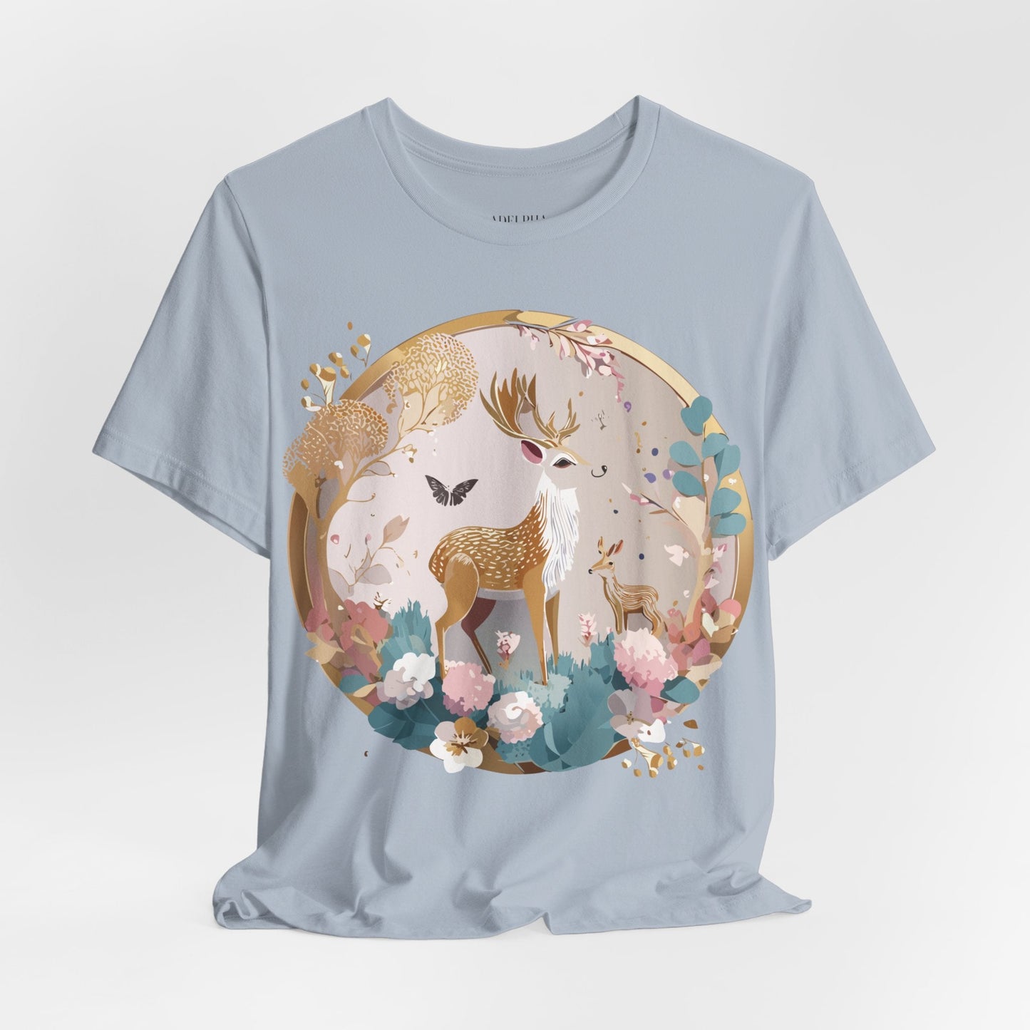 Medallion Graphic Unisex 100 Cotton Vintage Animal Medal Artwork Tee 13