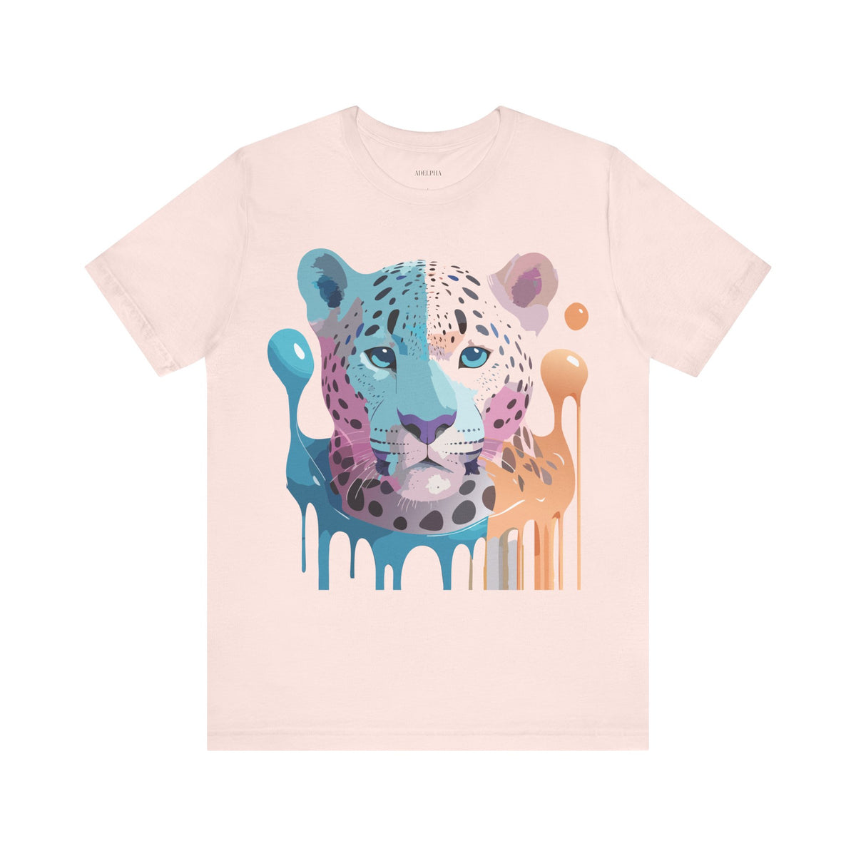 Cheetah Graphic Unisex Cotton Bella+Canvas Tee with Art Animal Design e4