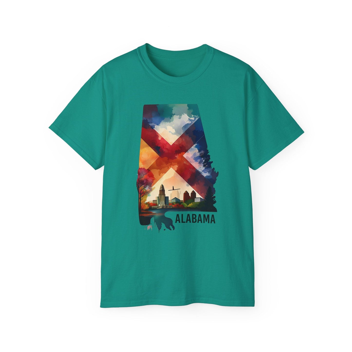 Alabama Graphic Unisex 100 Cotton T‑Shirt 1