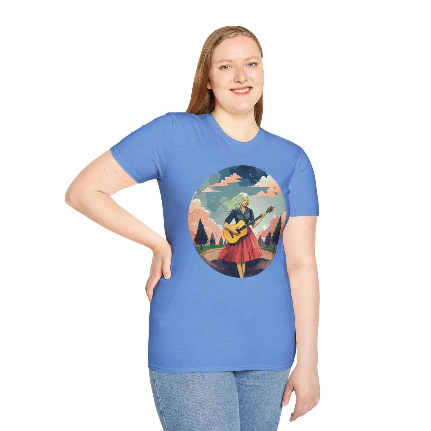 Womens Graphic T Shirt Art Design Ladies Tee Softstyle Gildan 64000 100 Percent Cotton