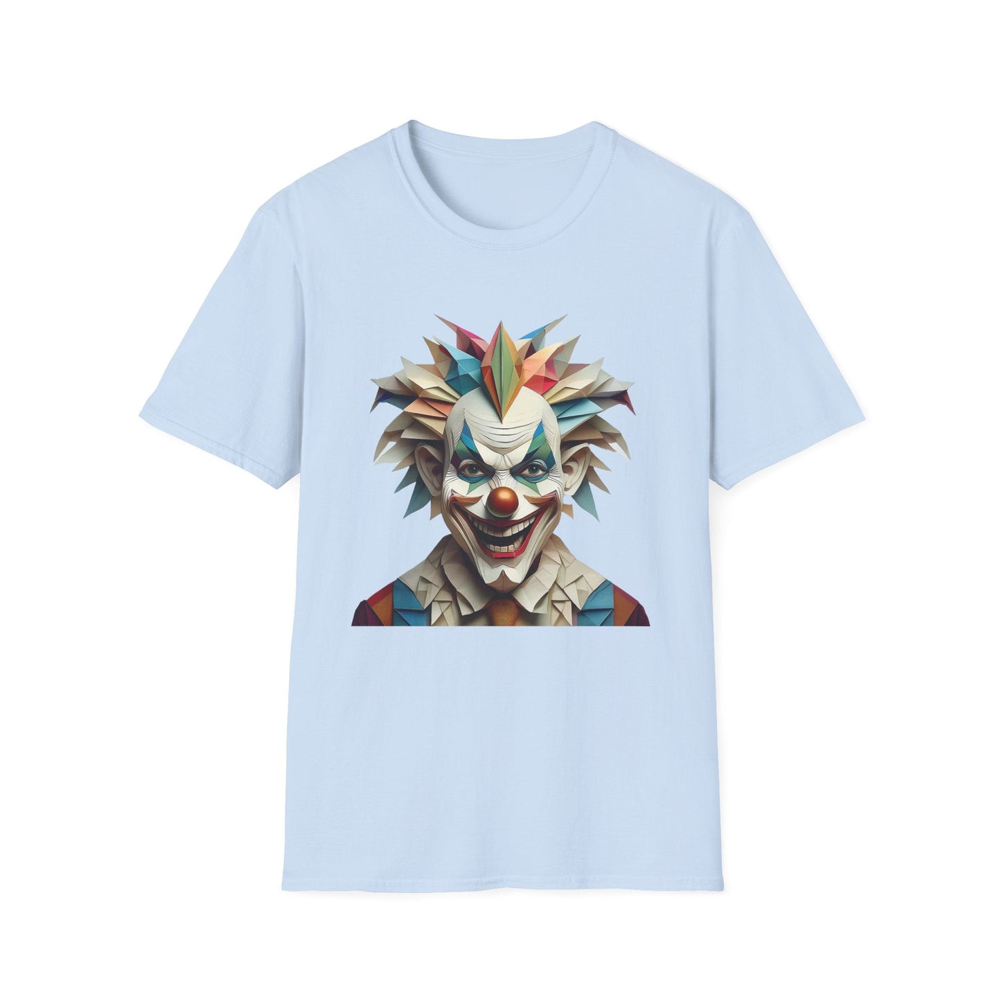 Clown Shirt Unisex Funny Circus Tee Gildan Softstyle 64000 Short Sleeve Cotton Tee