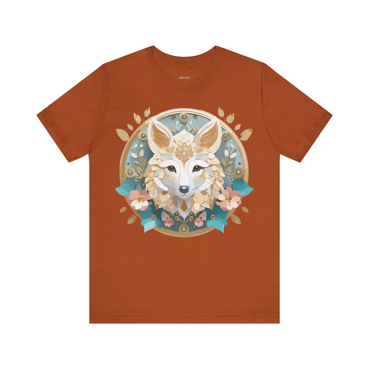 Medallion Graphic Unisex Cotton Bella+Canvas Tee with Art Design d64