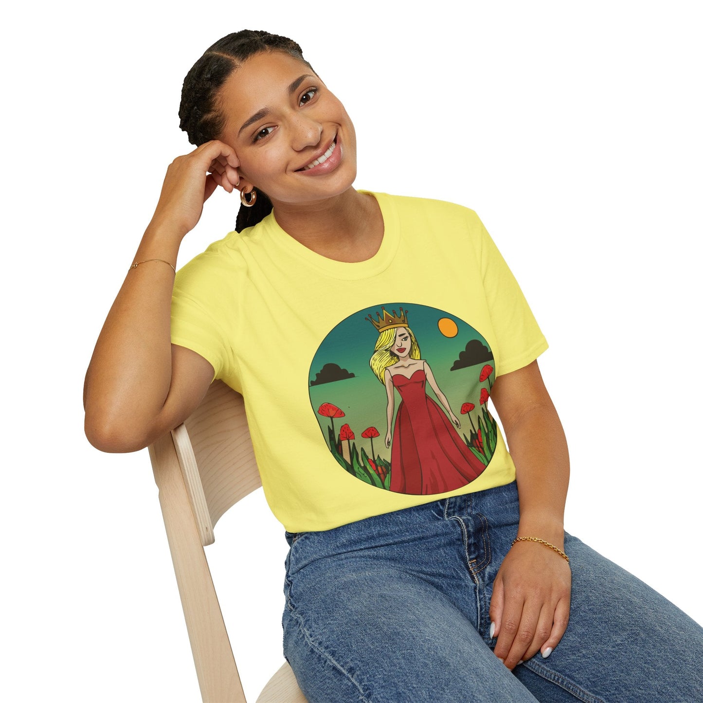 Womens Graphic T Shirt Art Design Tee Unisex Softstyle 64000 Ring Spun Cotton Daily Wear