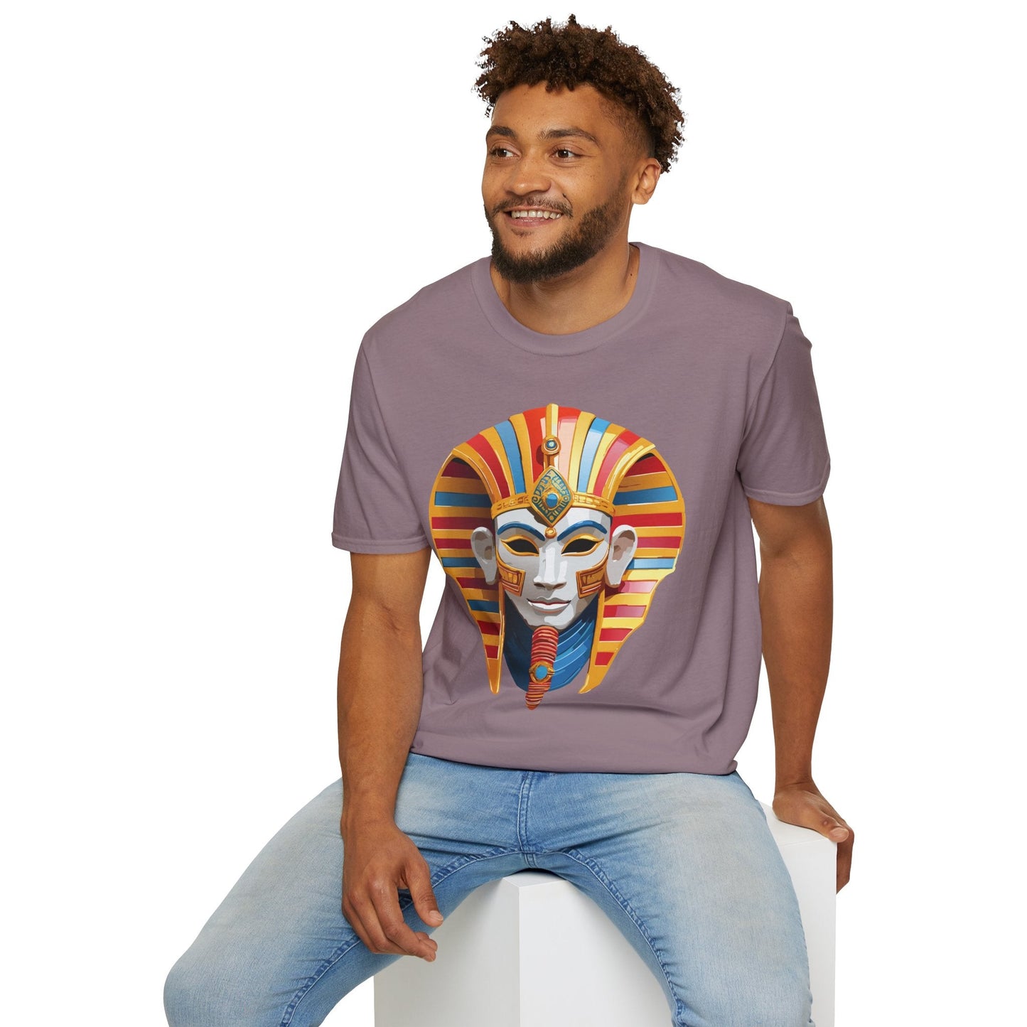 Mask Tee Shirt Unisex Art Design Masquerade Tee Gildan Softstyle 64000 Lightweight Cotton