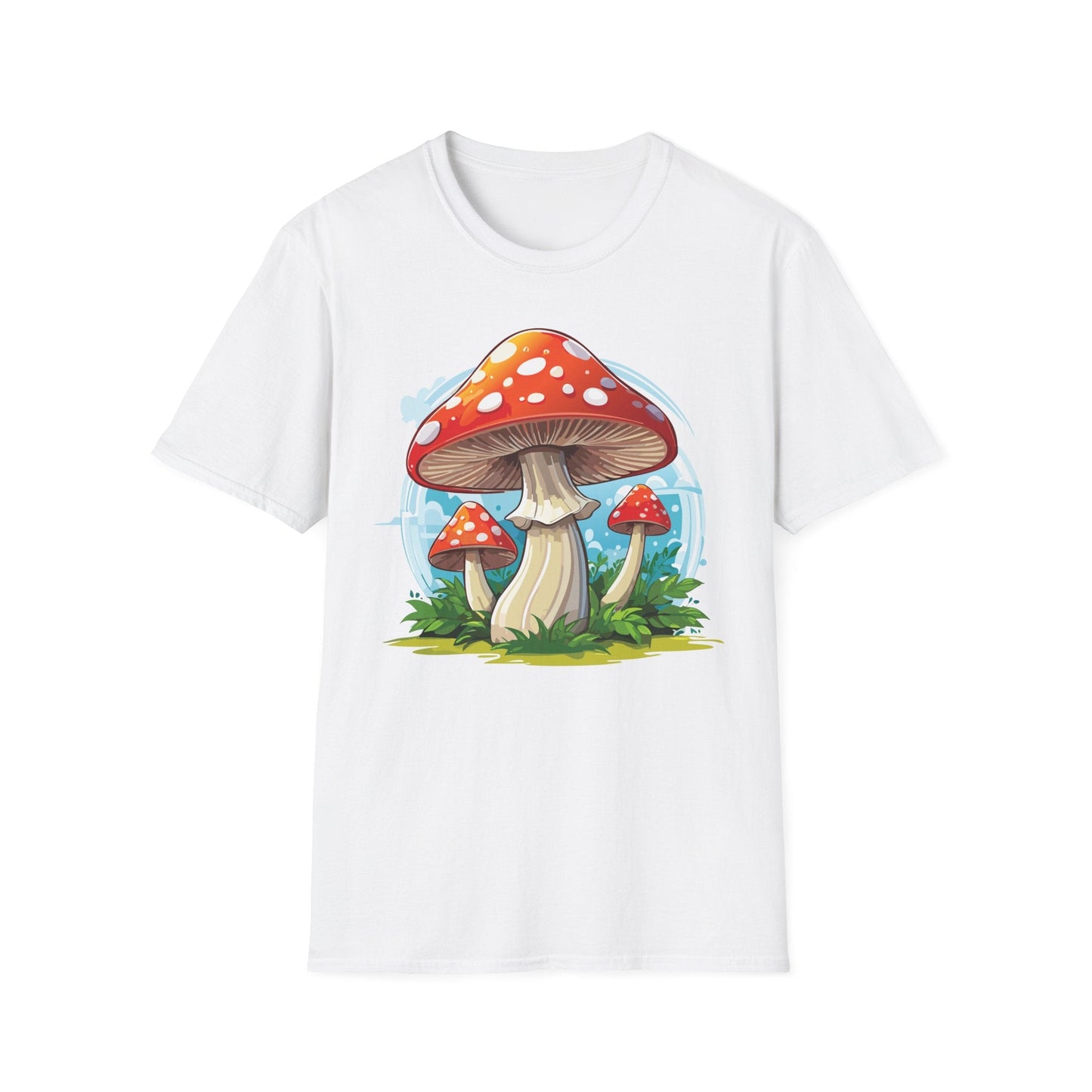 Mashroom Tee Shirt Unisex Funny Mashroom Design 100 Percent Cotton Softstyle Tee