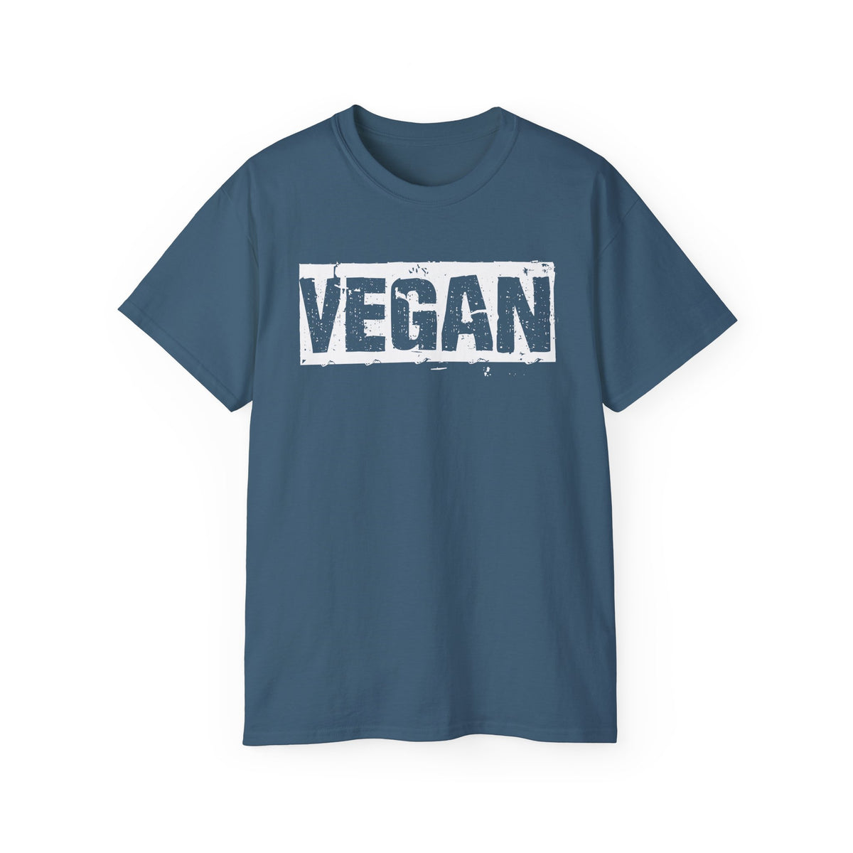 Vegan Block Stamp Tee | Bold Text Graphic T-Shirt