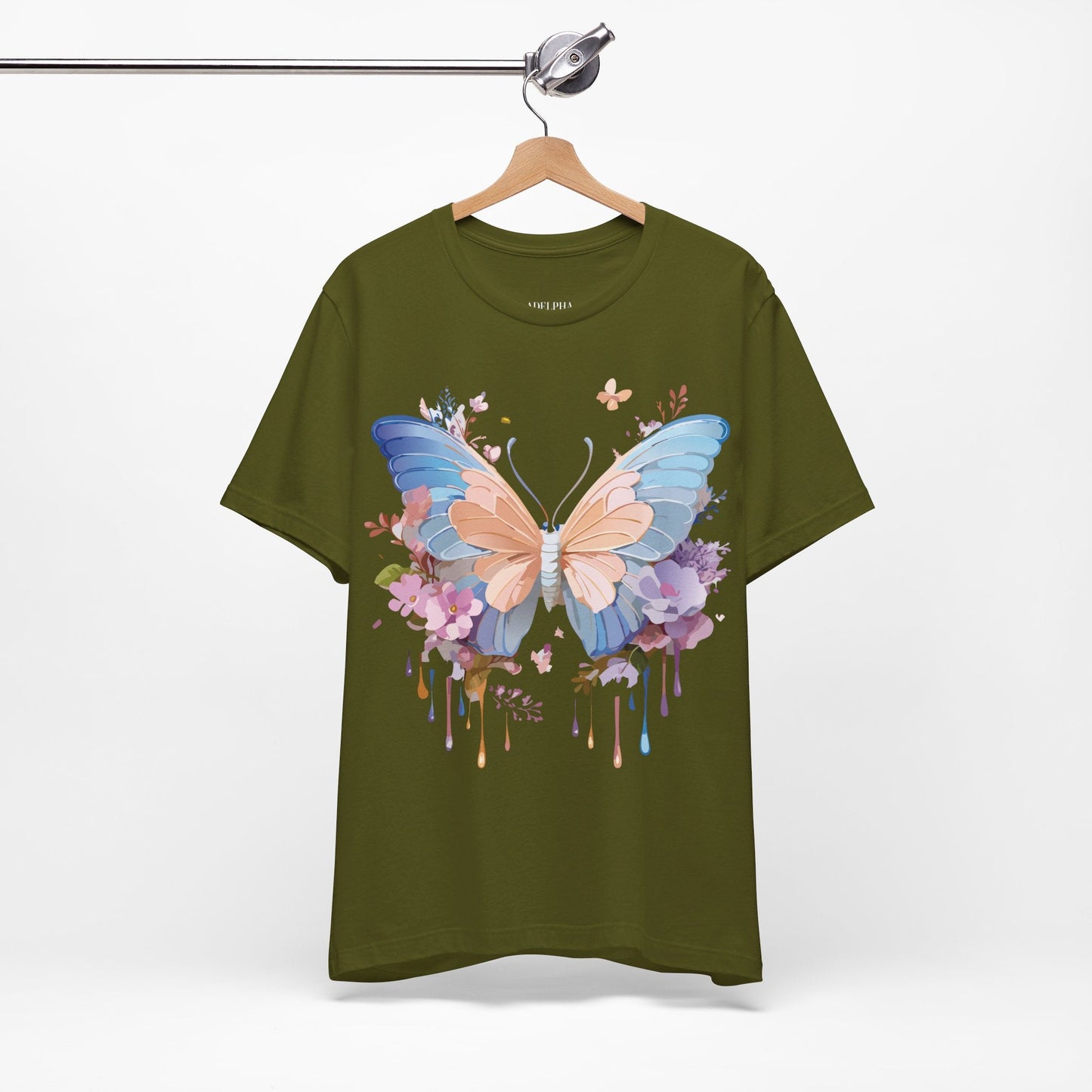 Butterfly Graphic Tee By Adelpha Unisex Short Sleeve Shirt Art Design
