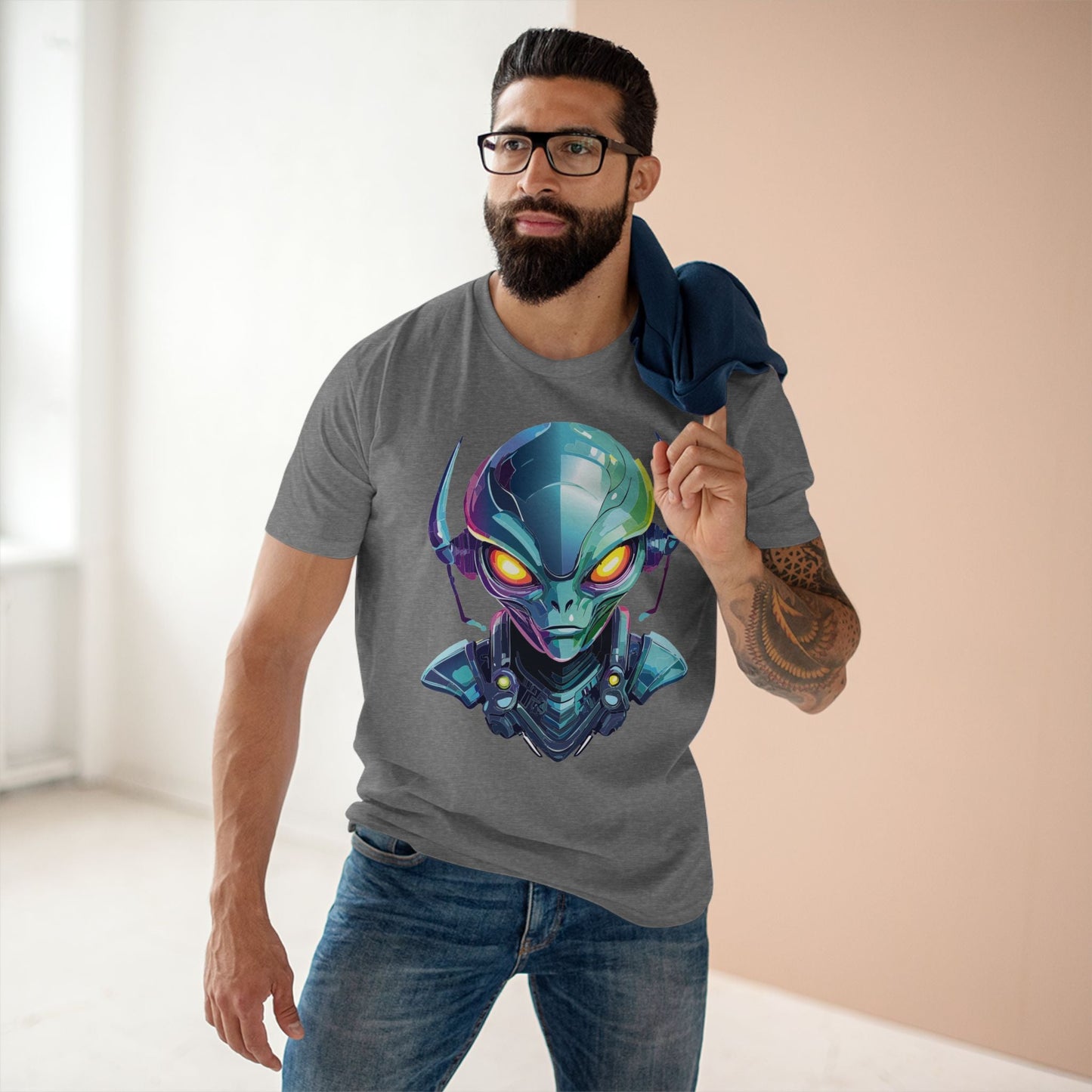 Aliens Graphic Unisex 100 Cotton Staple Tee 13