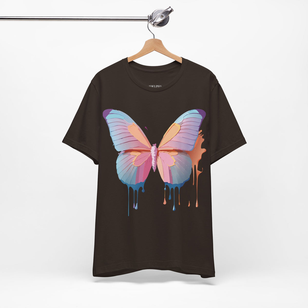 Butterfly Graphic Unisex Cotton Bella+Canvas Tee with Art Design n71