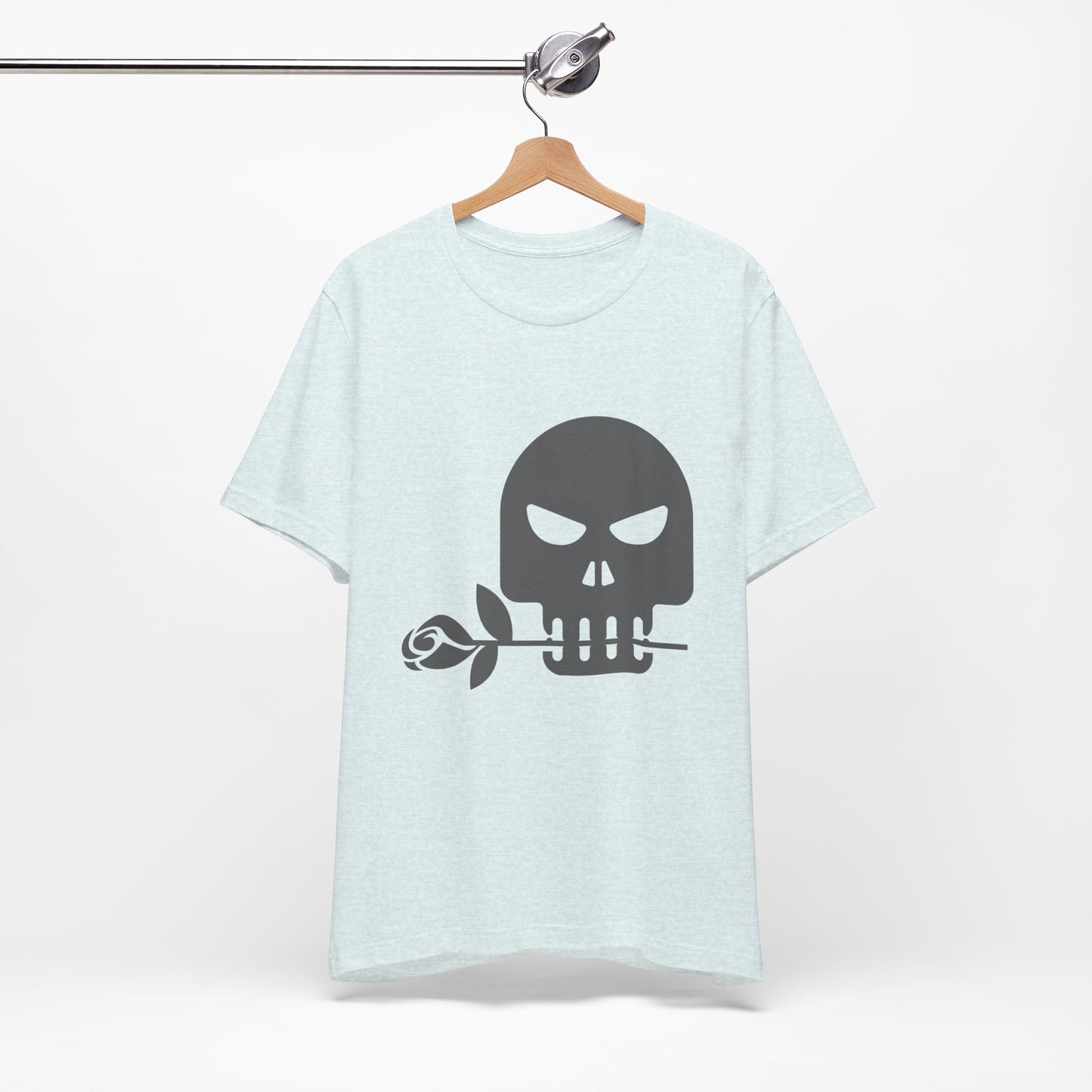 Unisex Cotton Tee Shirt with Skull