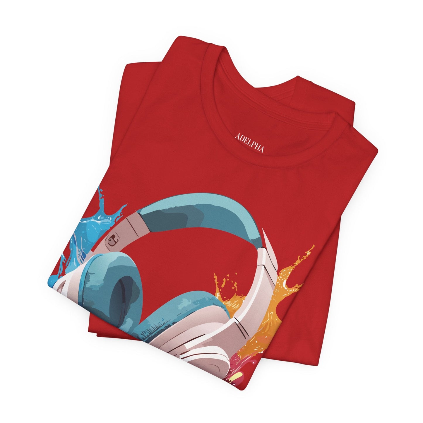 Adelpha Graphic Tee Unisex Music Artwork Vintage Inspired Jersey Short Sleeve Shirt