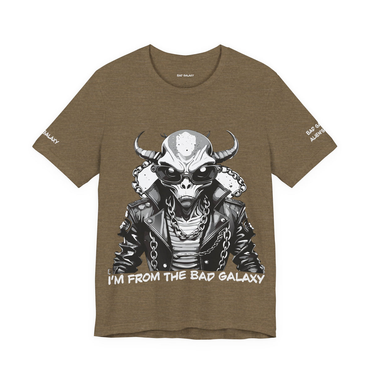 Alien Graphic Unisex Cotton Bella+Canvas Tee with Art Design b72
