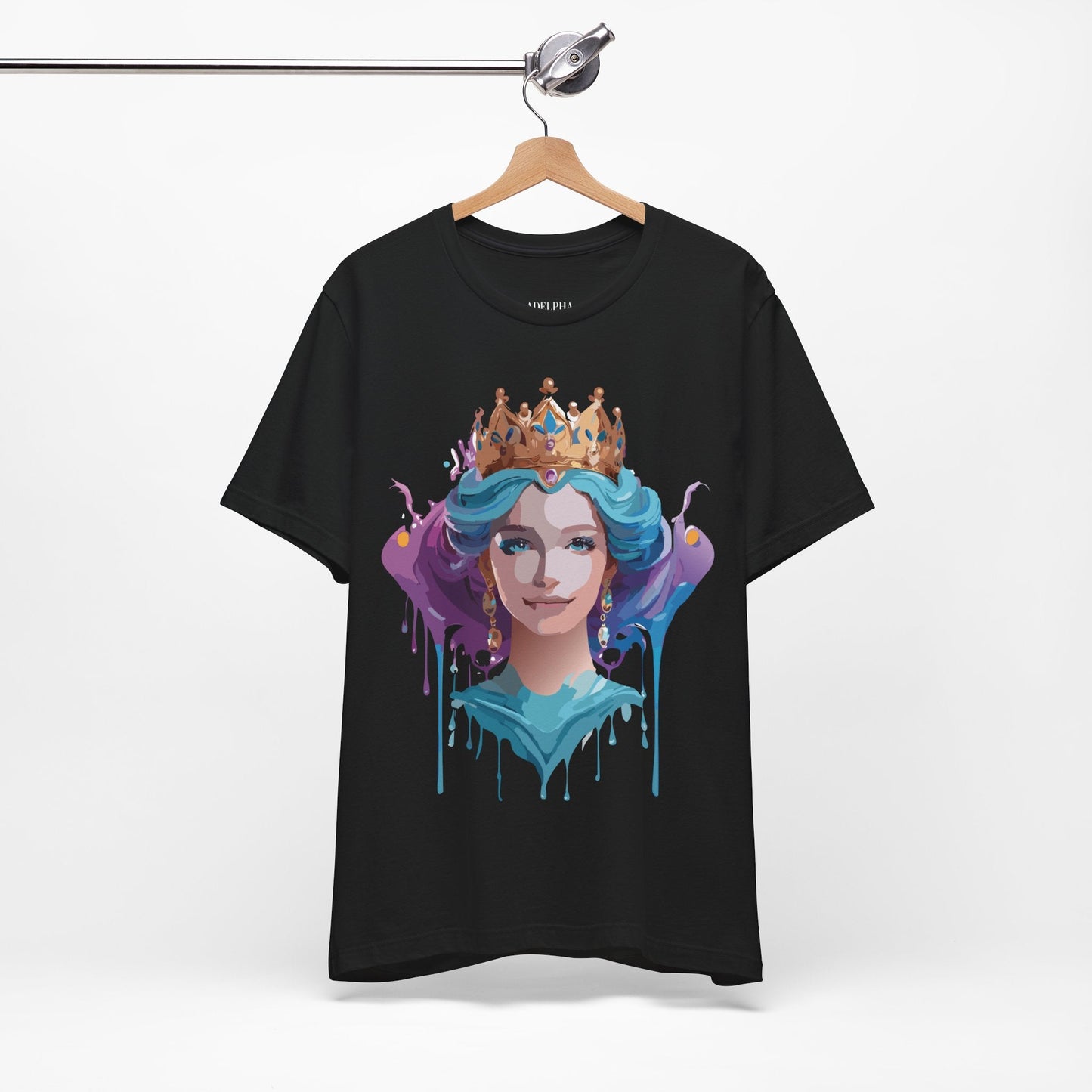 Queen Woman Portrait Graphic Unisex 100 Cotton Vintage Artwork Tee 1