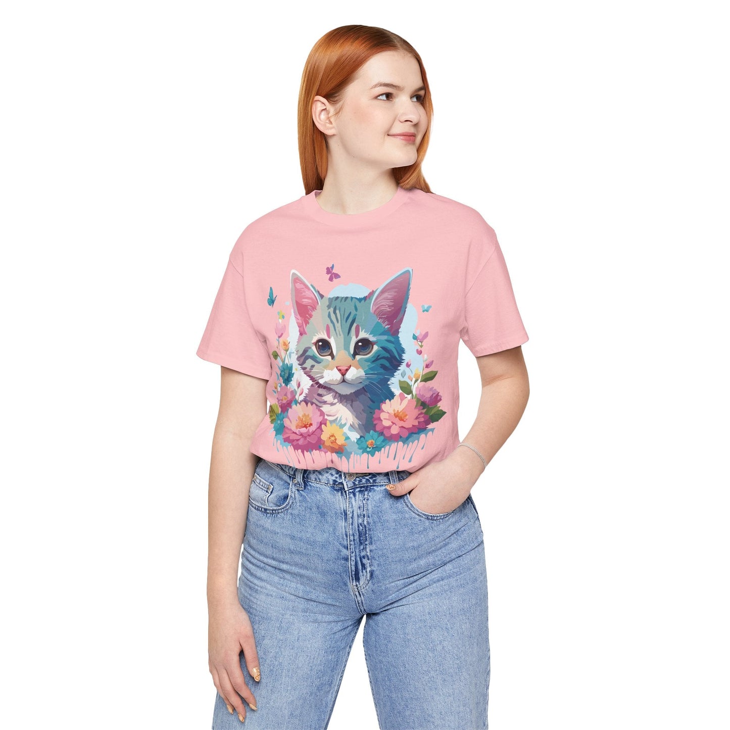Cat Graphic Tee Unisex Jersey Short Sleeve Shirt Adelpha Art Design