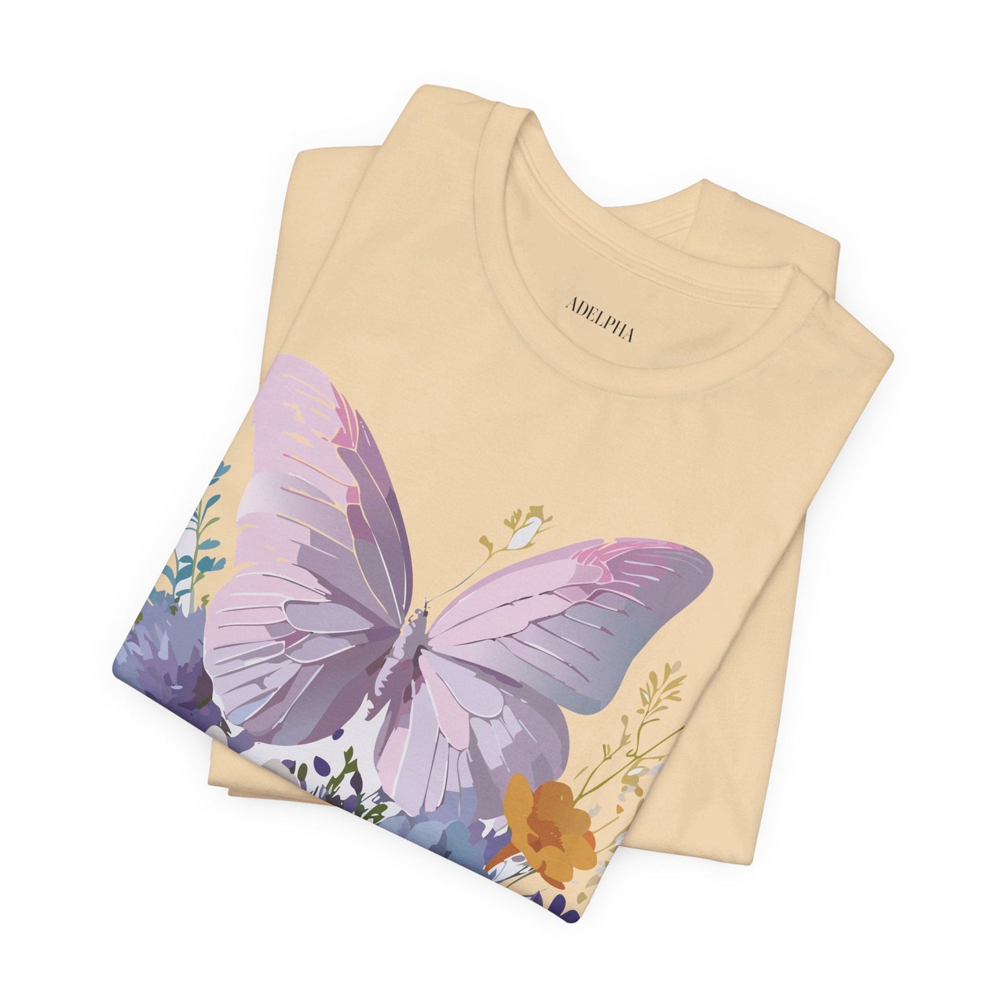 Adelpha Graphic Butterfly Unisex Short Sleeve Graphic Tee Art Design