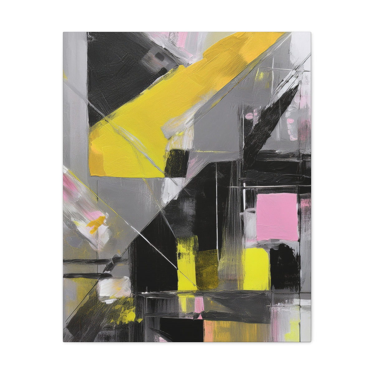 Abstract Geometric Painting Print Canvas 20x24,20x30,24x30 24x32,24x36,30x40 32x48,36x48,40x60 Pine-Wood Inner Frame ABS-38