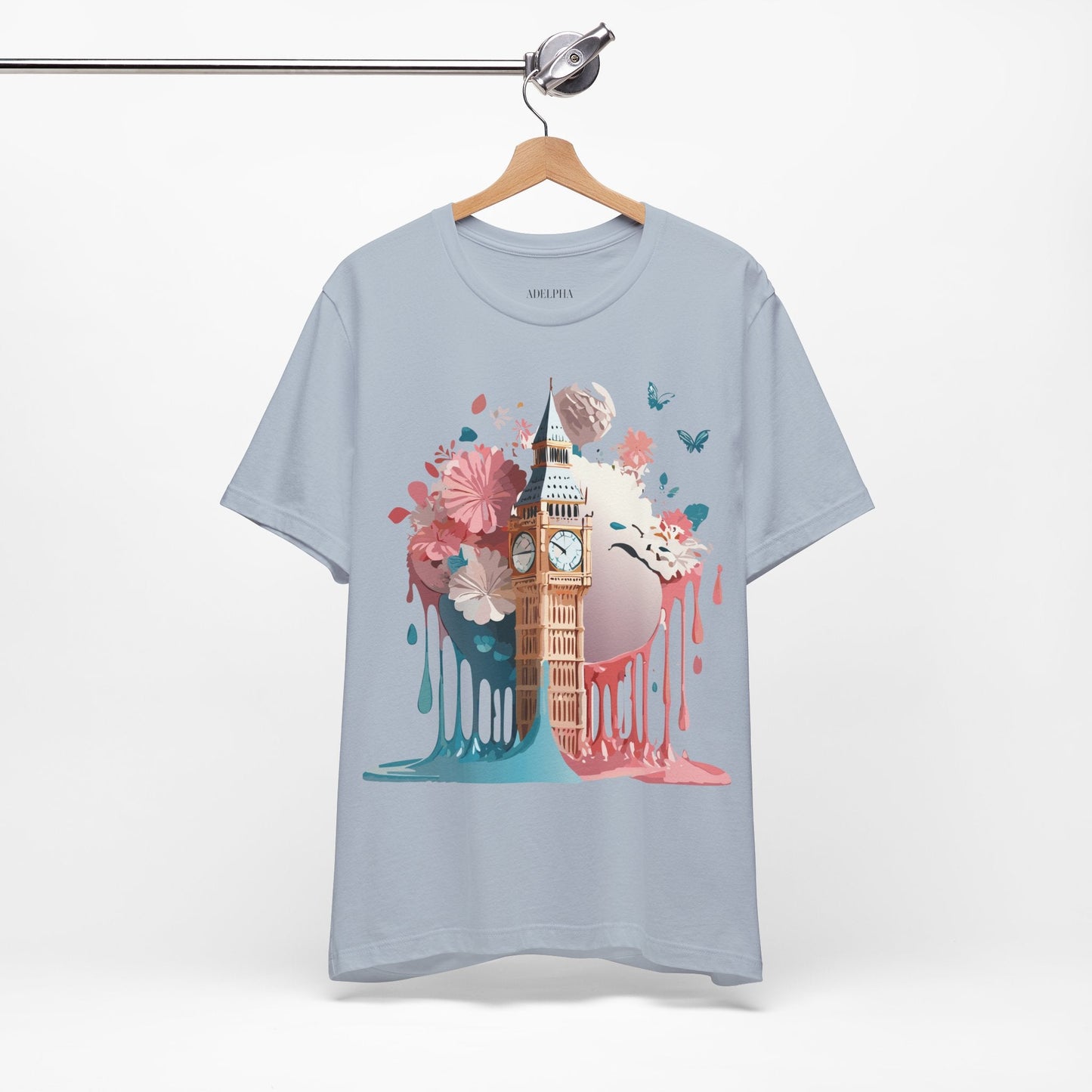 London Tourist Shirt Graphic Tee Unisex Vintage Inspired Artwork By Adelpha Original Collection