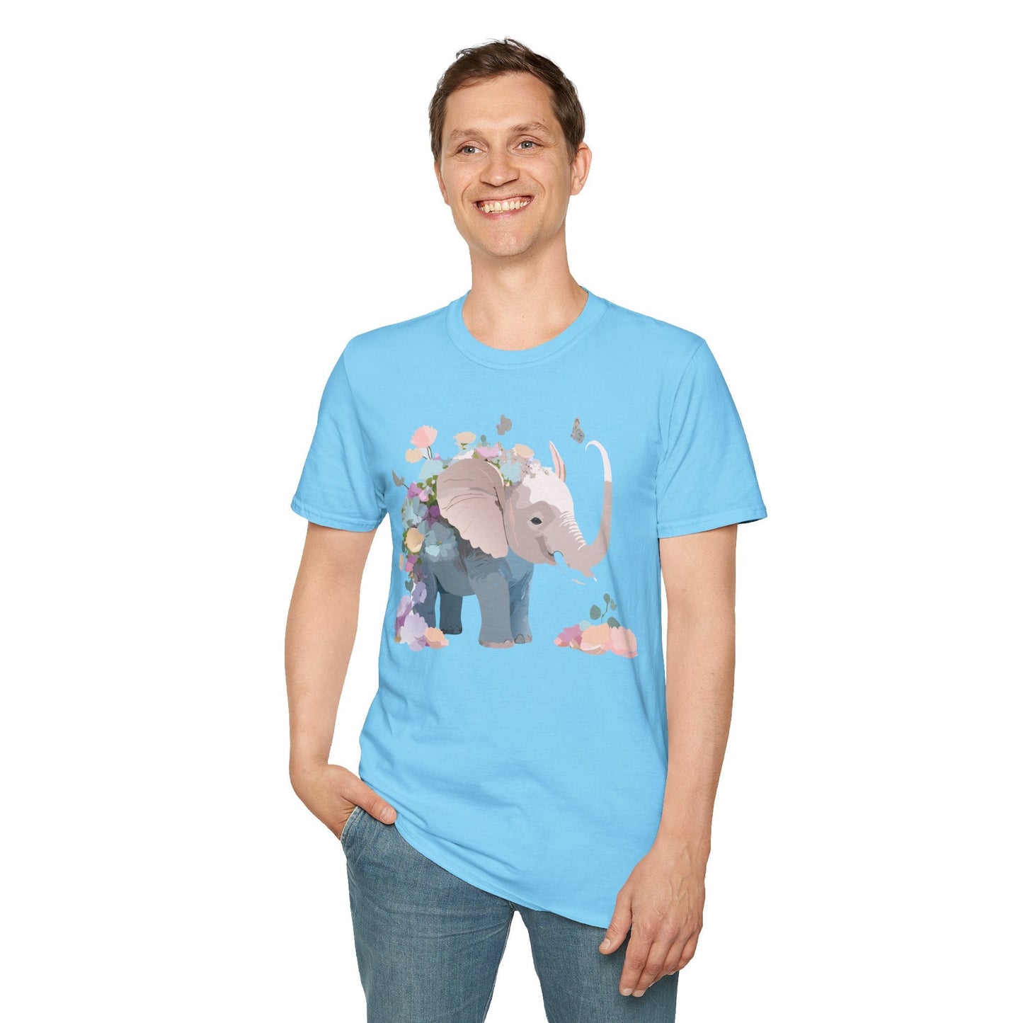 Elephant T Shirt Unisex Softstyle 64000 Elephant Tee Premium Comfort Everyday Wear