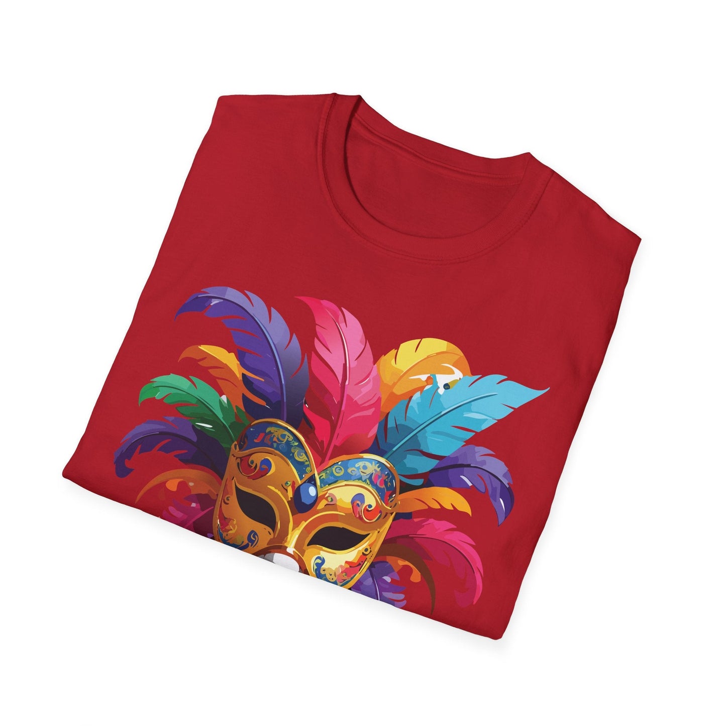 Mask Graphic Unisex Cotton Masquerade Design Artwork Tee 9