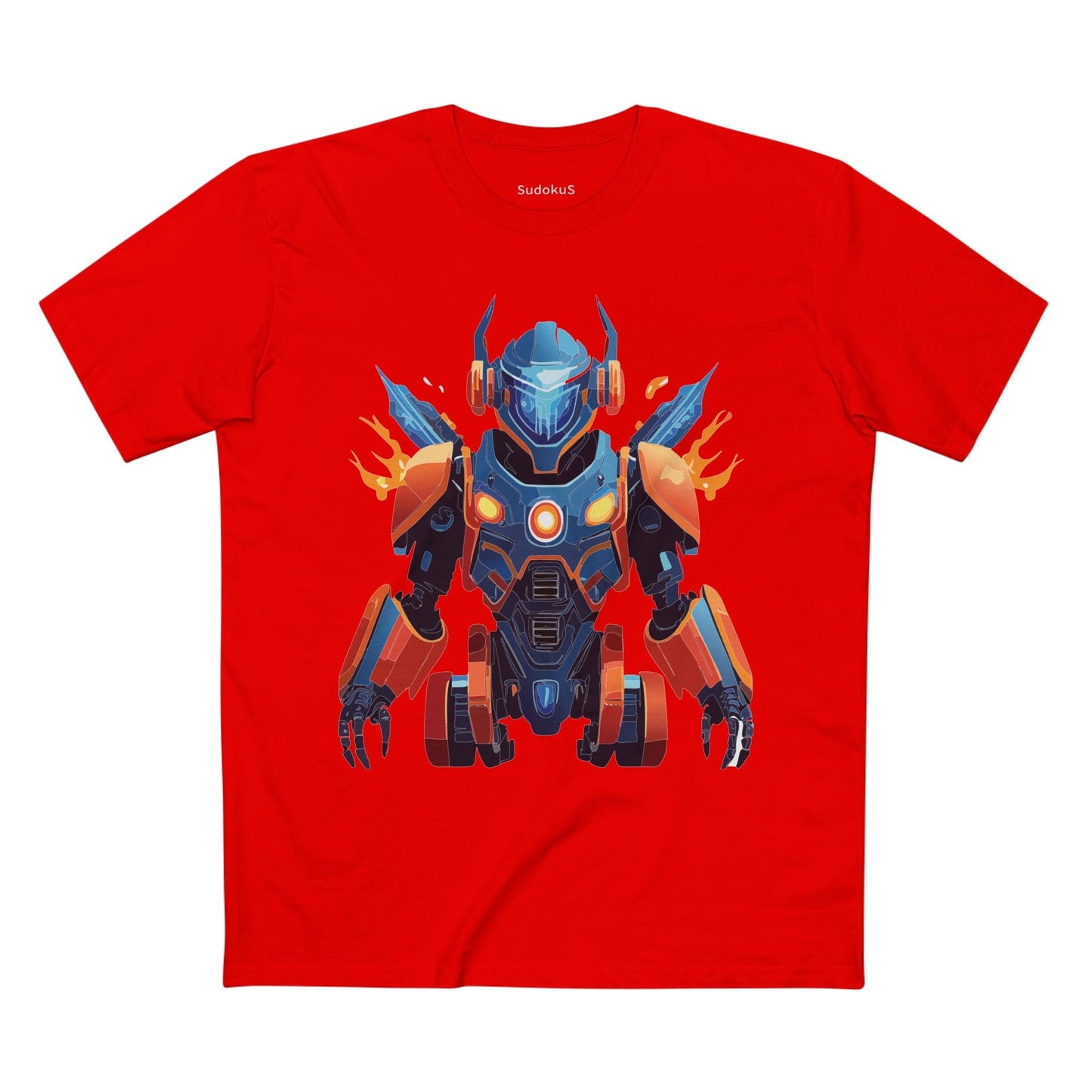 Cyborg Robot Graphic Unisex 100 Cotton Staple Tee 4