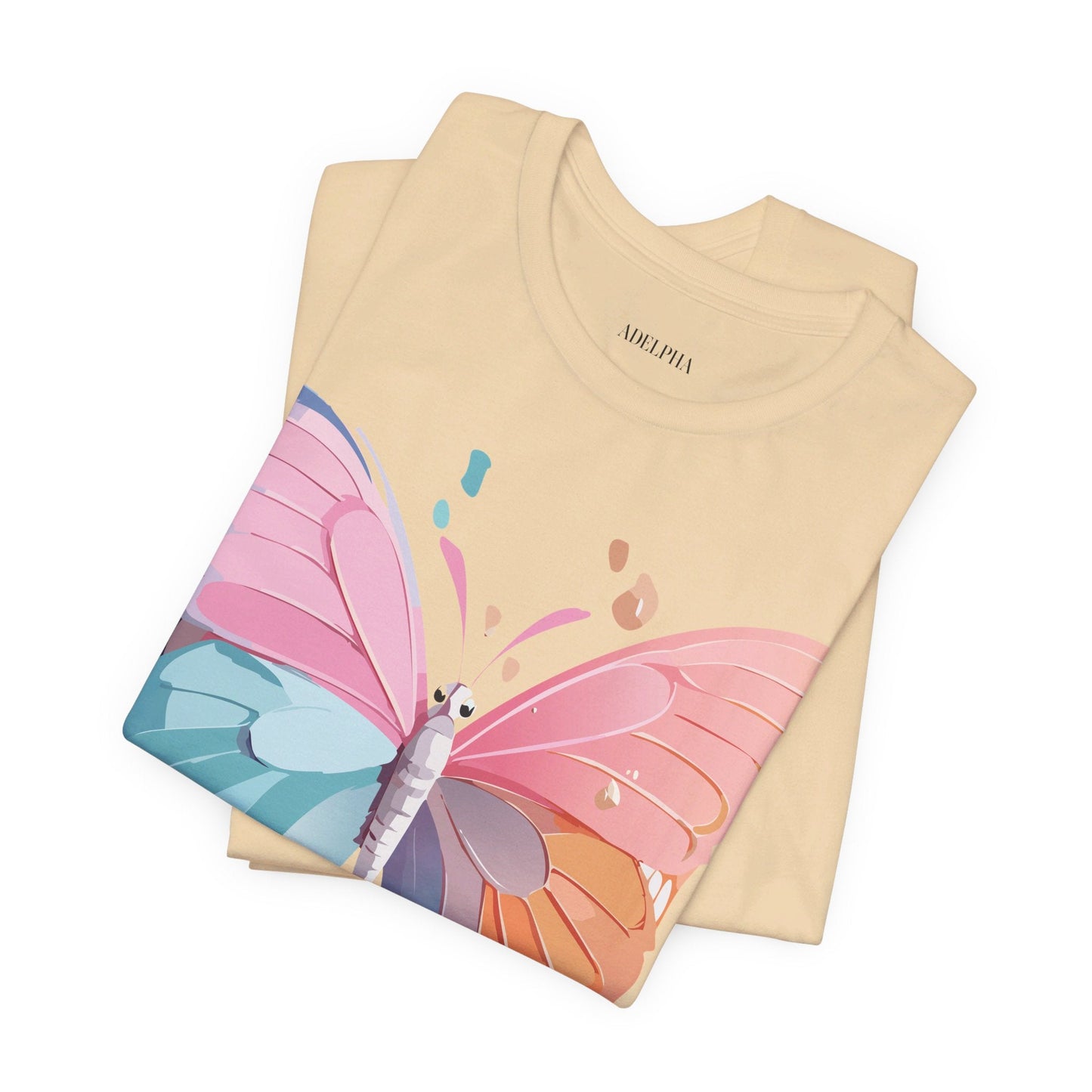 Butterfly Graphic Unisex 100 Cotton Lightweight Vintage Design Jersey Tee 93