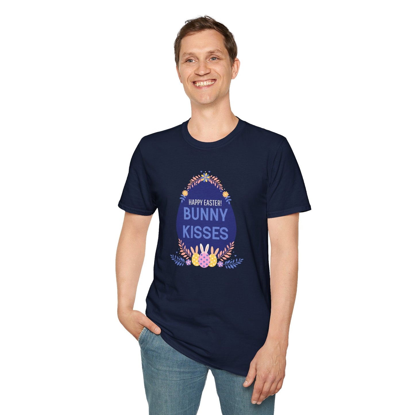 Easter Bunny Kisses T Shirt Unisex Gildan Softstyle Tee With Easter Signature Prints Design