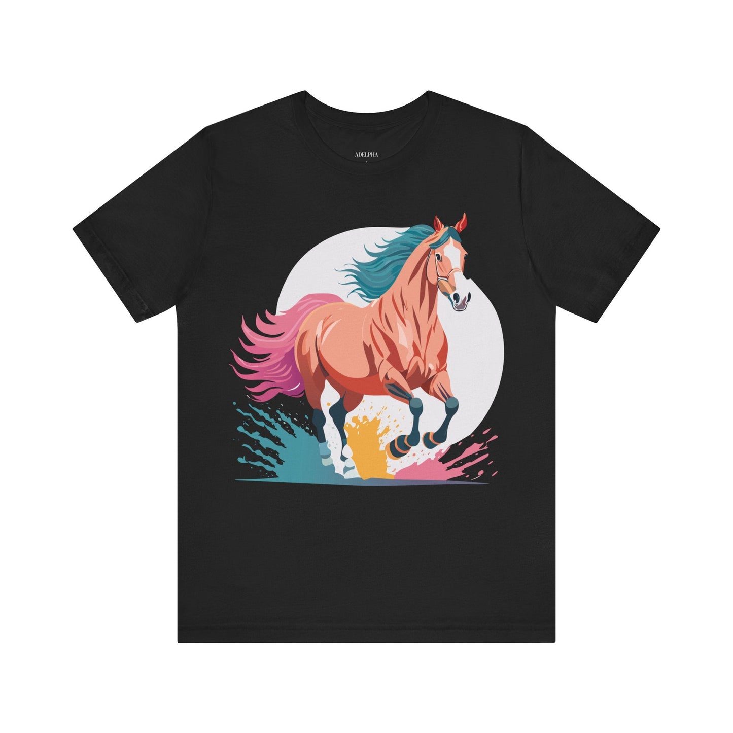 Horse Graphic T Shirt Unisex Adelpha Vintage Inspired Art Design Tee For Everyday Wear
