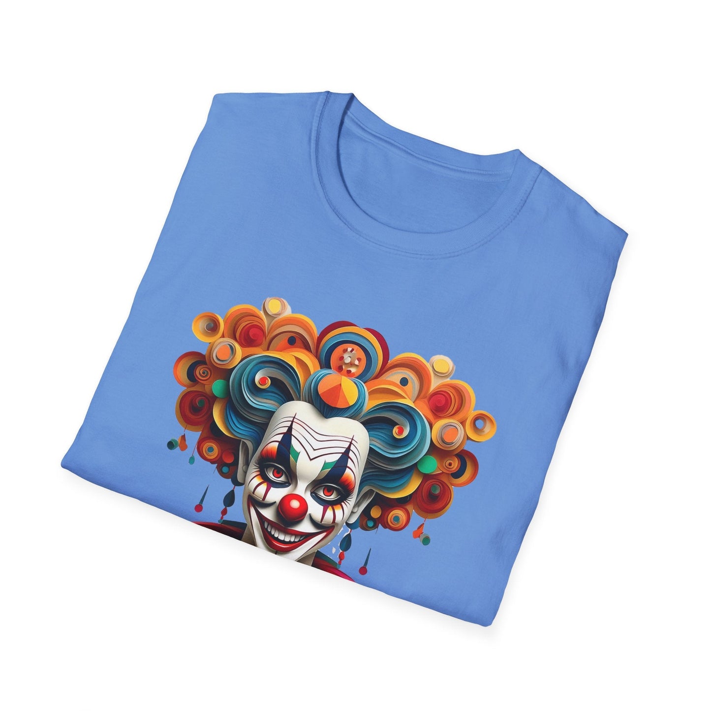 Unisex Clown T Shirt Funny Man Circus Shirt Softstyle Gildan 64000 Short Sleeve Tee