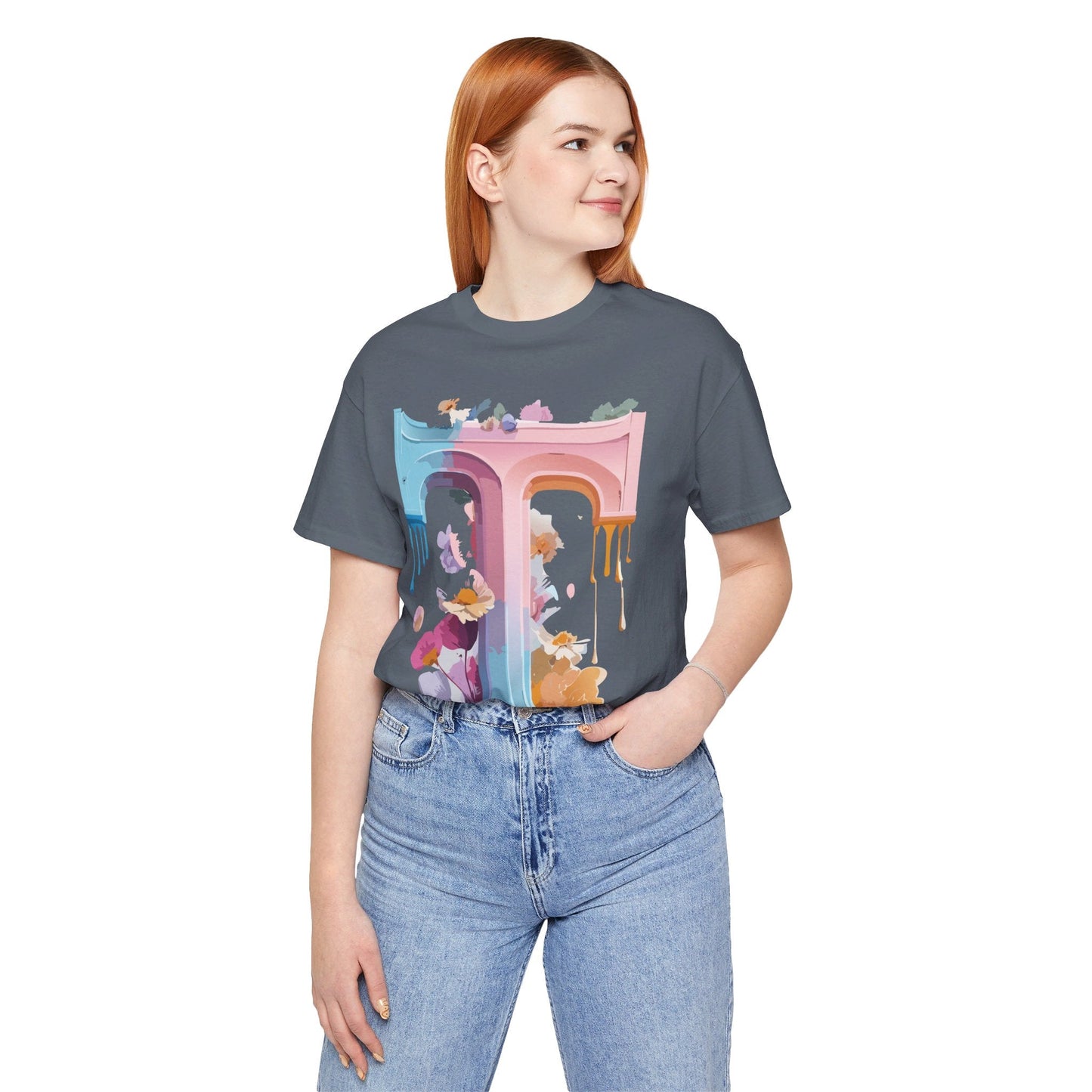 Unisex Graphic Letter T Shirt by Adelpha Vintage Inspired Art Tee Short Sleeve Premium