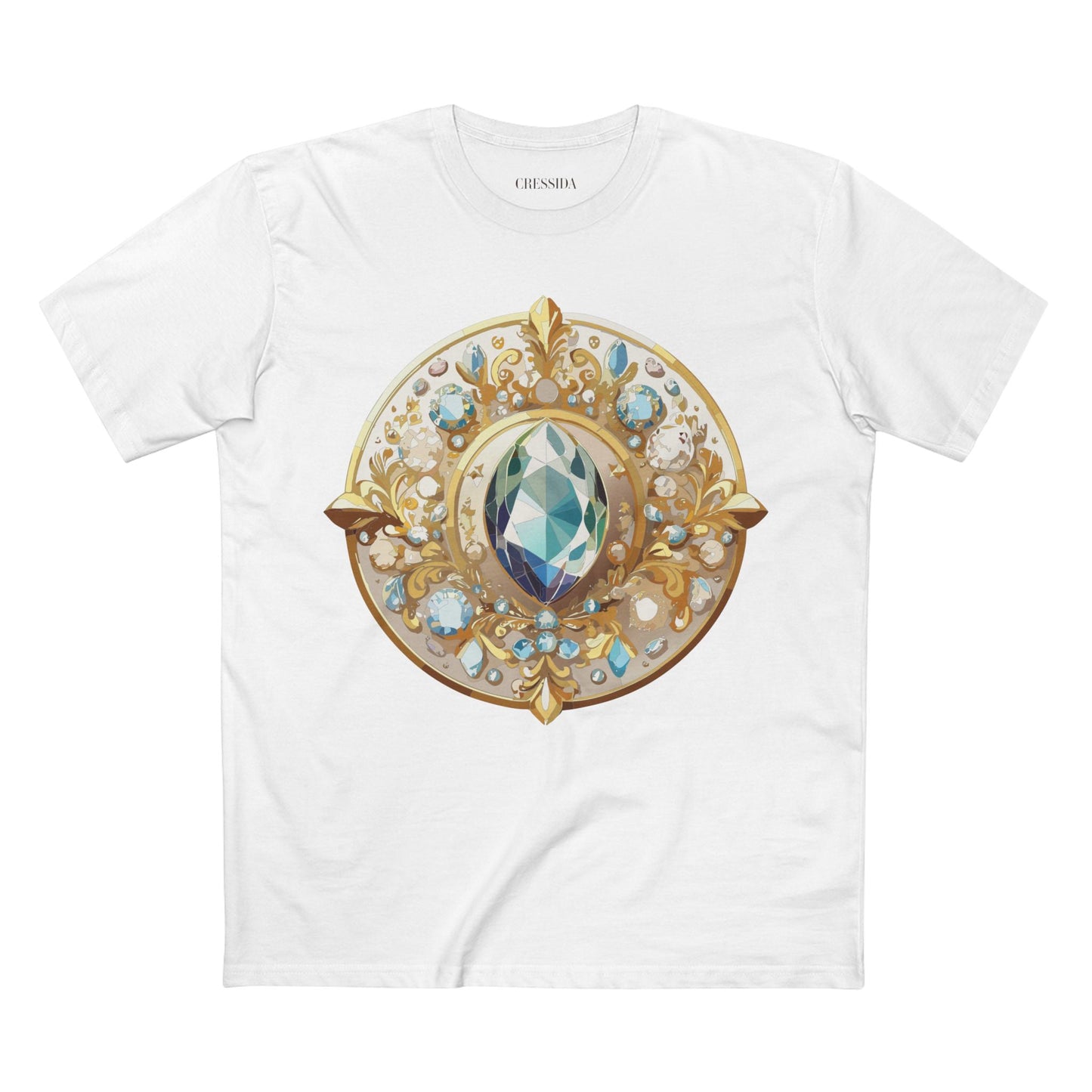Medallion Graphic T-Shirt Unisex 100 Cotton With Gold Art Design Medal Tee 21