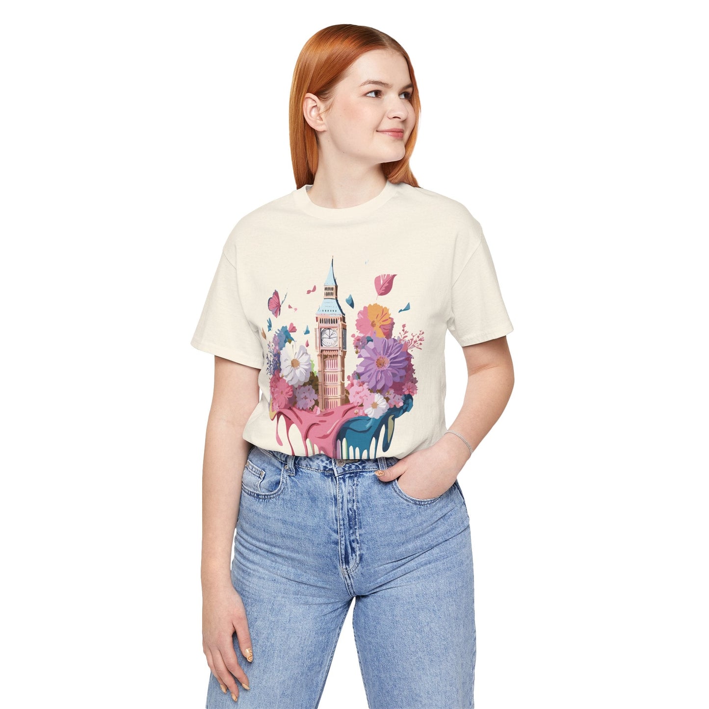 Adelpha London Tourist Unisex Graphic Tee Vintage Inspired Art Design Short Sleeve Shirt