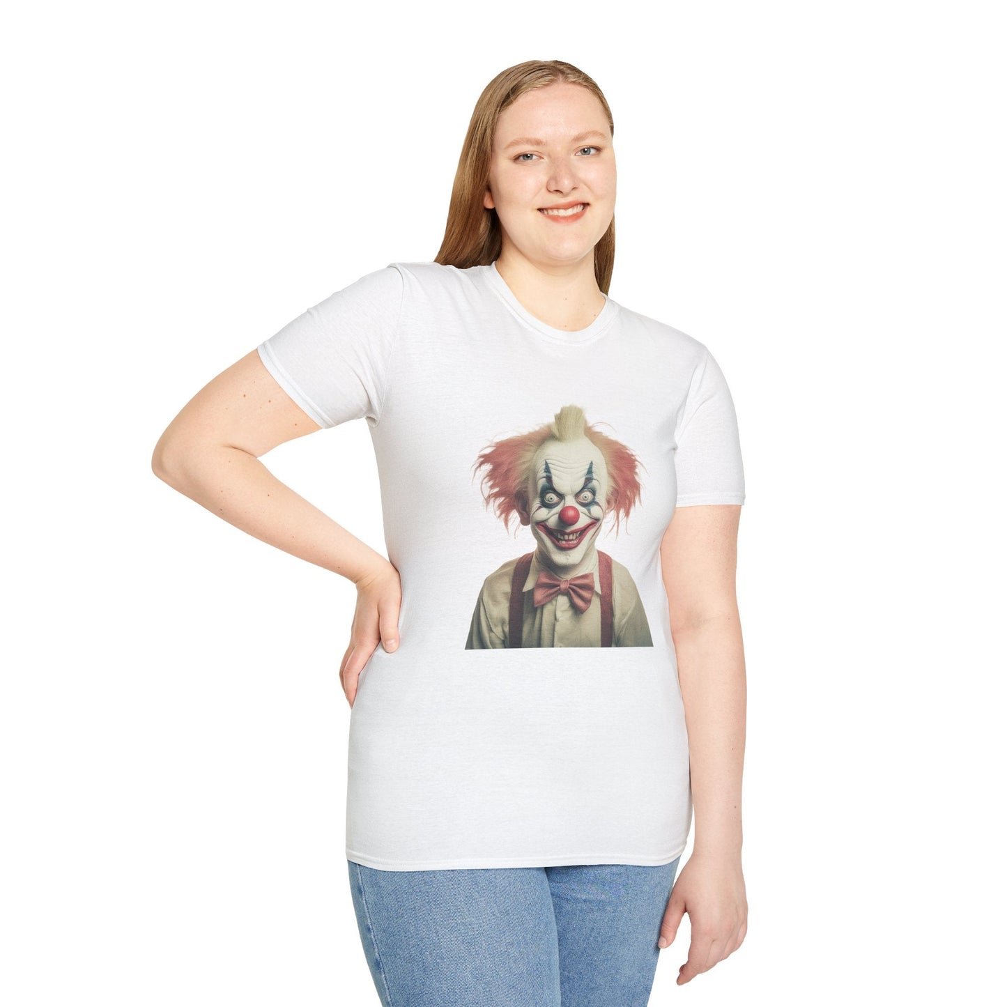 Clown Shirt Circus Tee Gildan Softstyle 64000 One Hundred Percent Ring Spun Cotton Lightweight