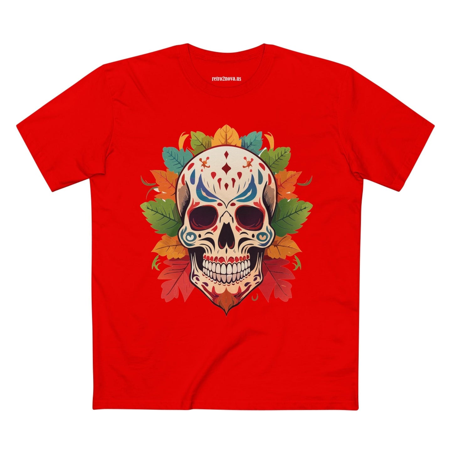 Skull Shirt Skeleton Tee SS-12 Unisex Premium Cotton Original Art Design Retro2Nova