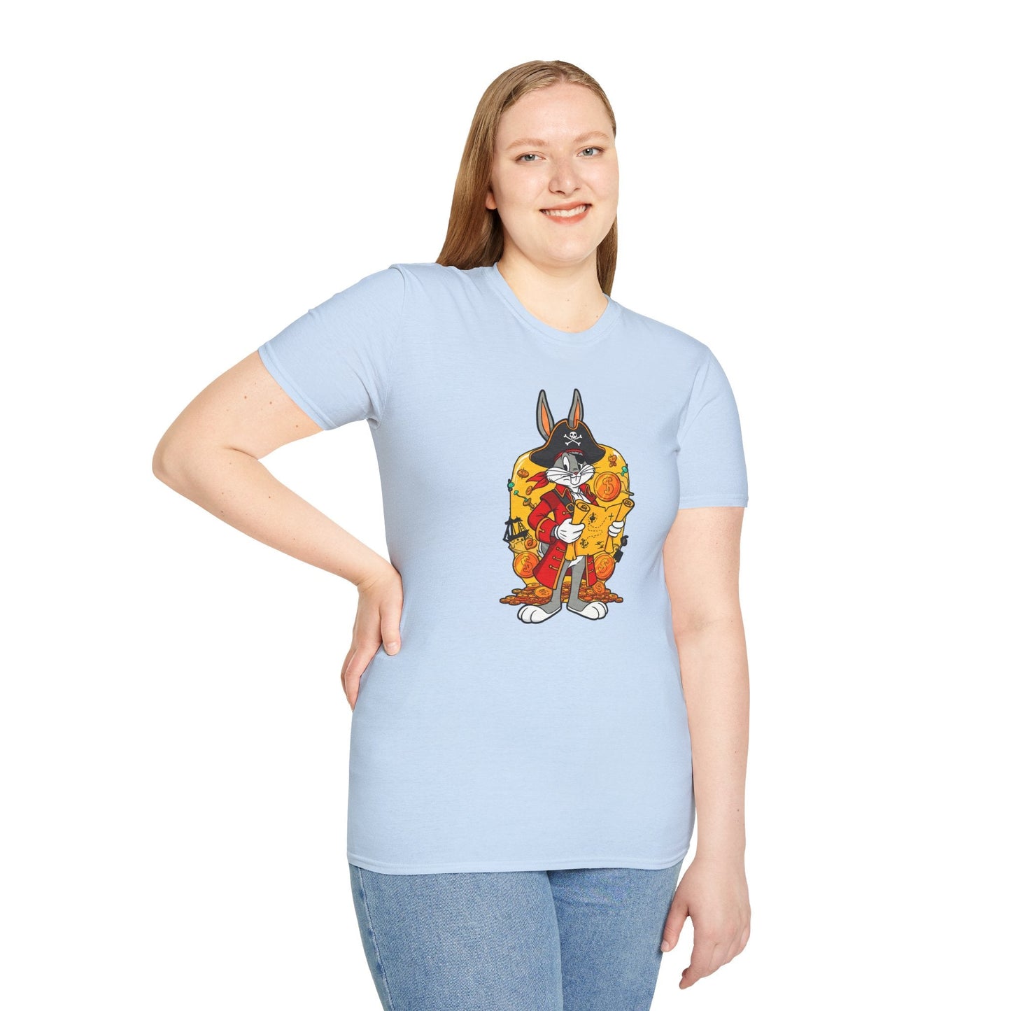 Bugs Bunny Shirt Unisex T Shirt Cartoon Design Animation Tee Gildan Softstyle 64000