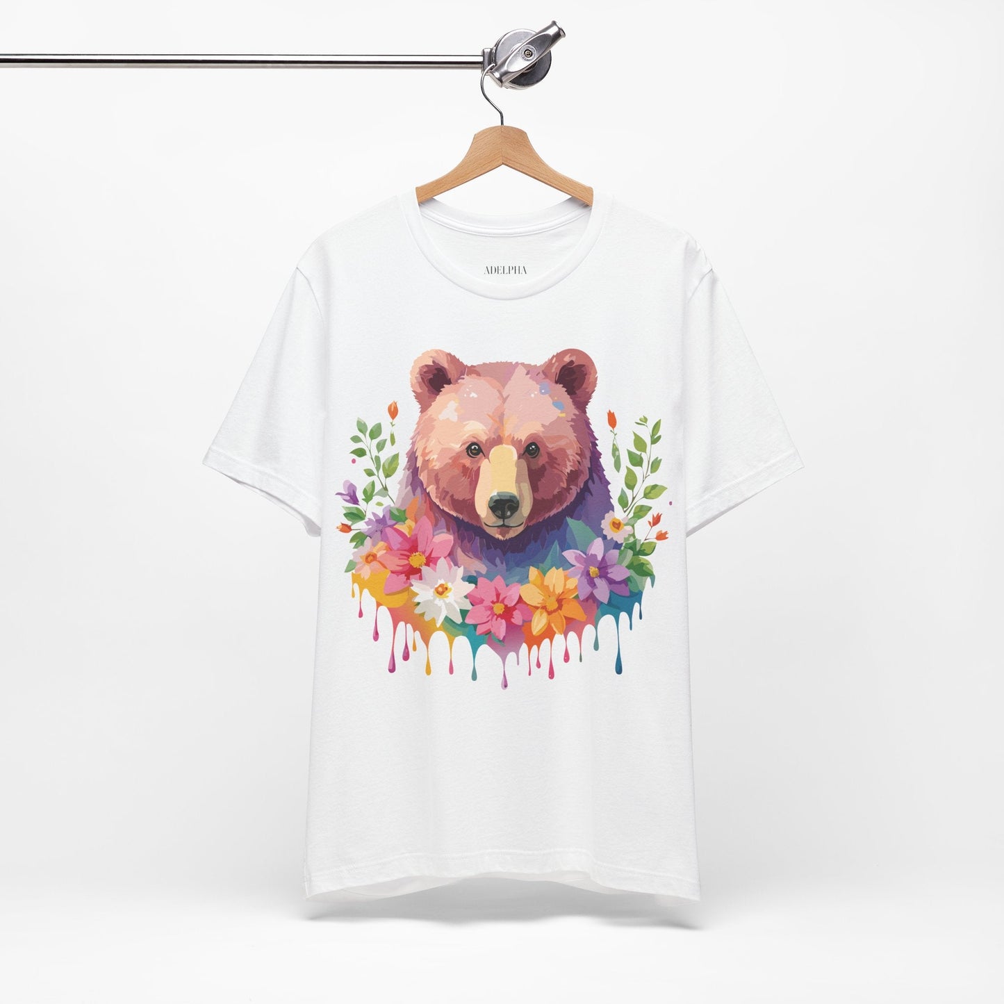Bear Graphic T Shirt By Adelpha Unisex Short Sleeve Art Design Tee