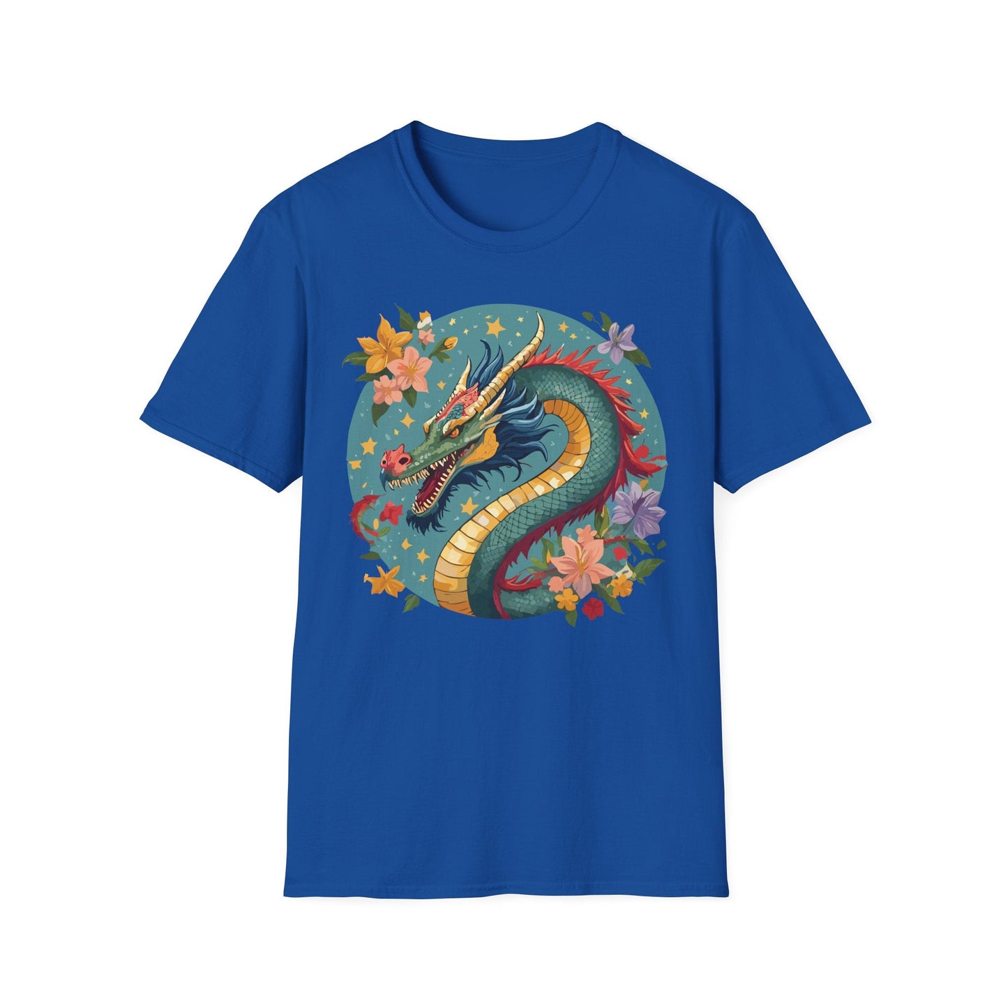 Dragon Graphic Unisex 100 Cotton Tee with Animal Artwork Design 11