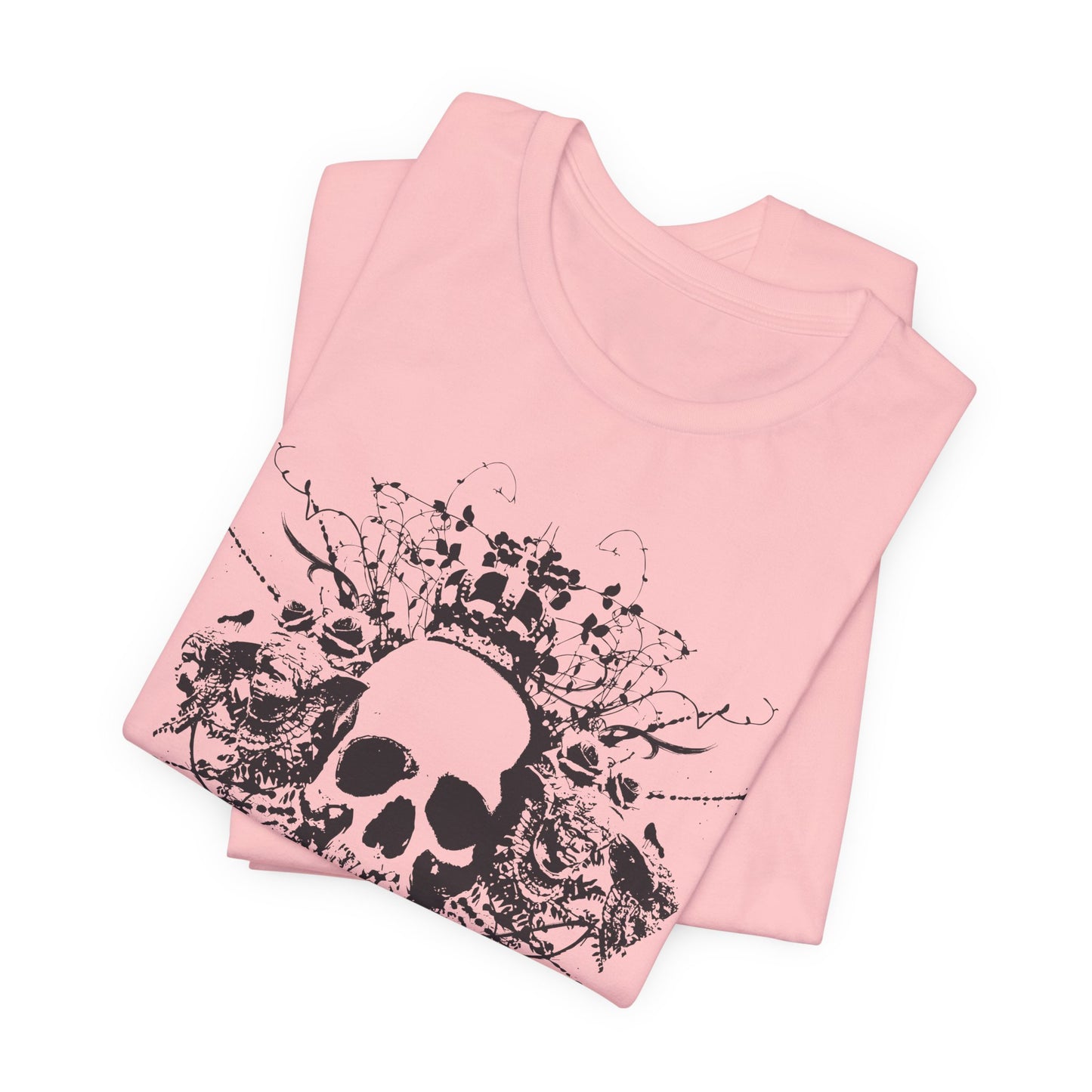 Dark Skull Graphic Design Tee, Skull Shirt, Vintage Tees, Art Design T-Shirt, Vintage Graphic Tee, Art Shirts with Skulls