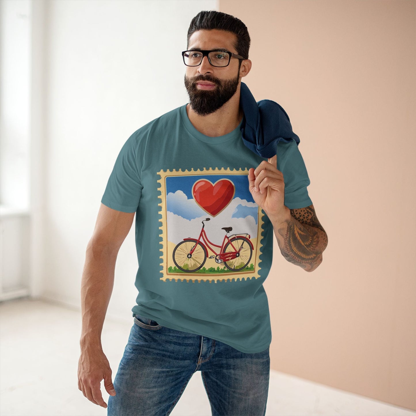 Stamp Shirt Postage Stamp Shirt Unisex Premium Cotton Tee With Original Art Design Retro2Nova