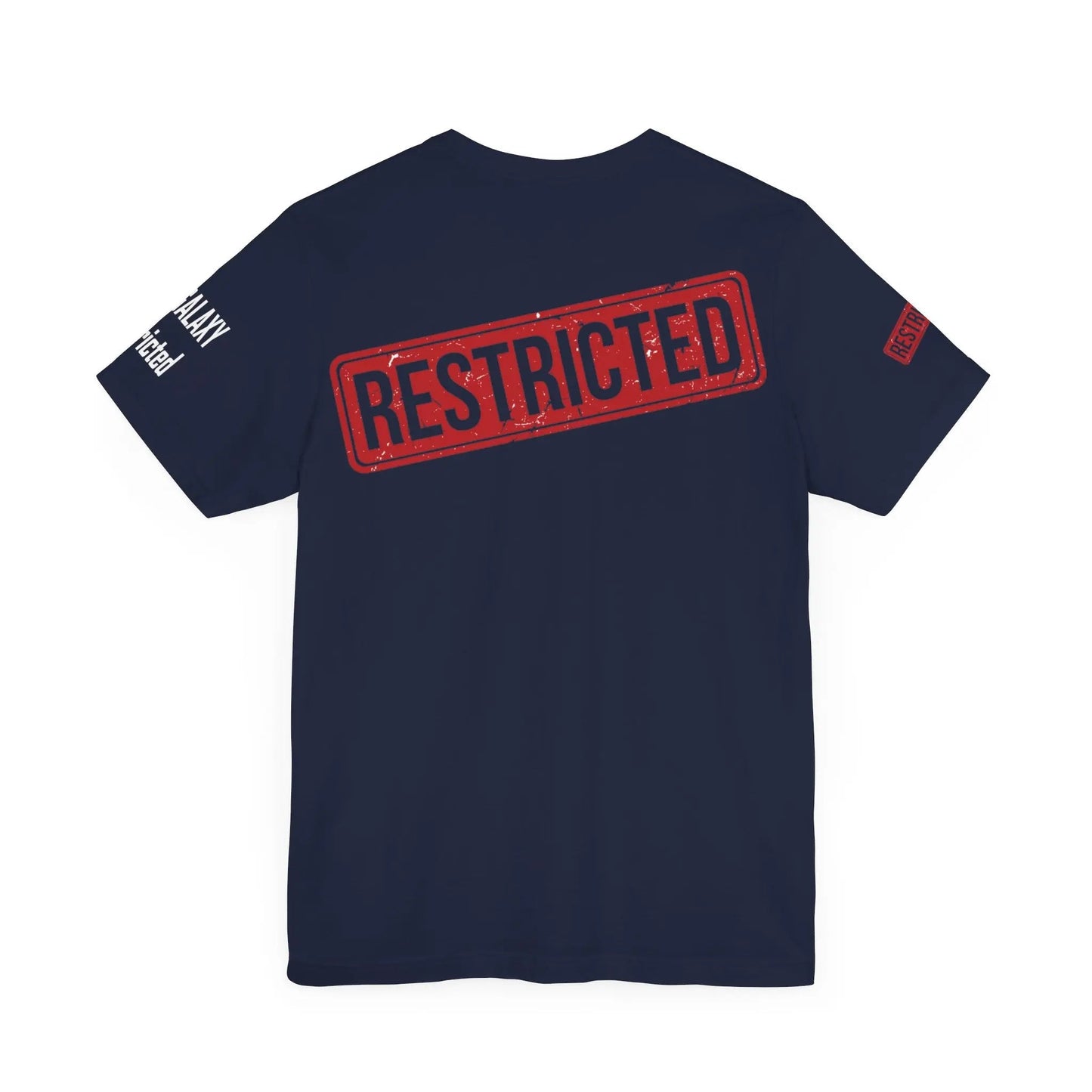 Bad Galaxy Tee Shirt With Red Stamp Made To Order Lightweight 100 Percent Cotton Free Shipping