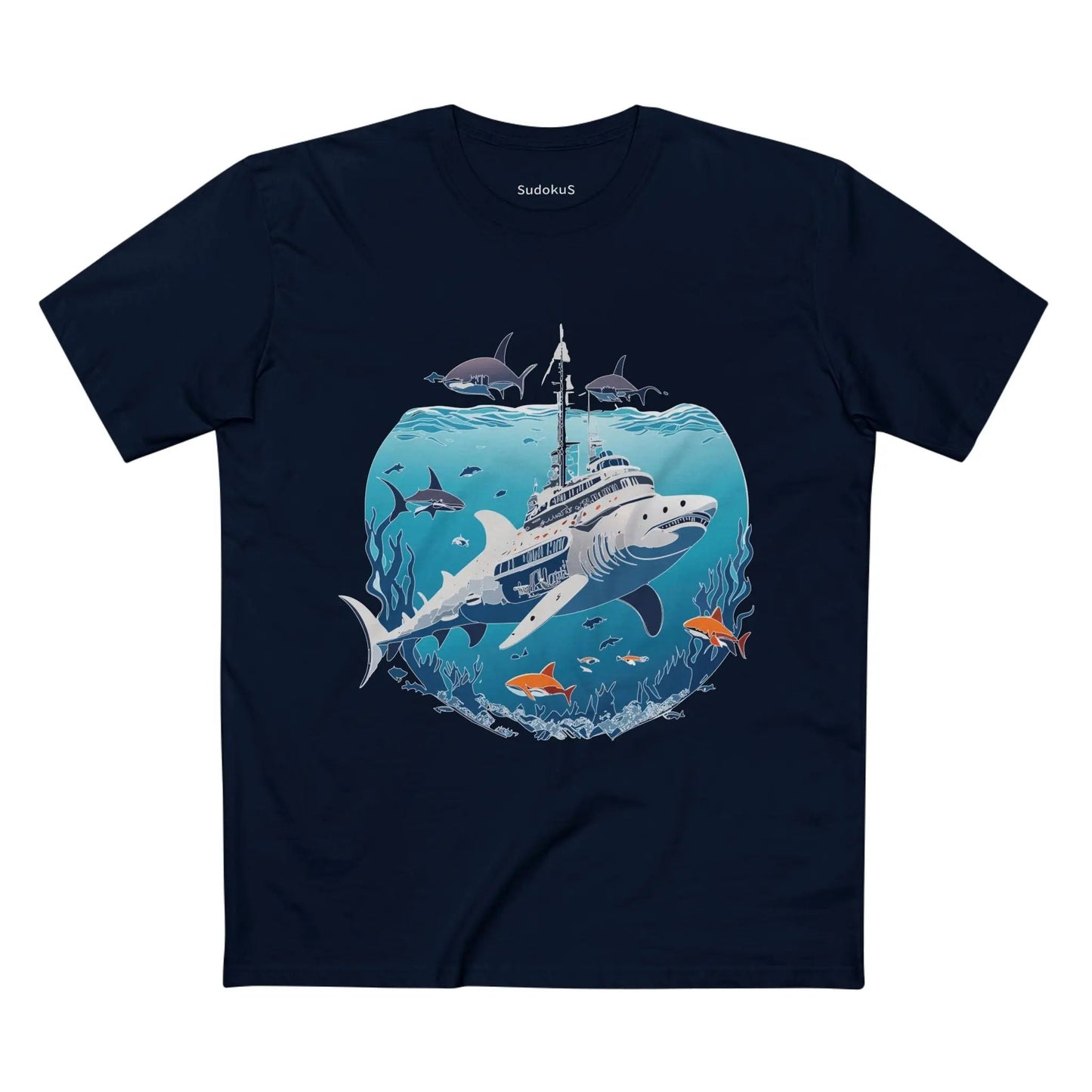 Ocean Coast Graphic Unisex 100 Cotton Staple Tee 8